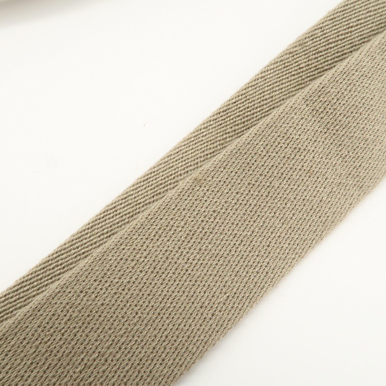 FENDI Zucchino Canvas Leather Shoulder Bag Beige Yellow 8BT089