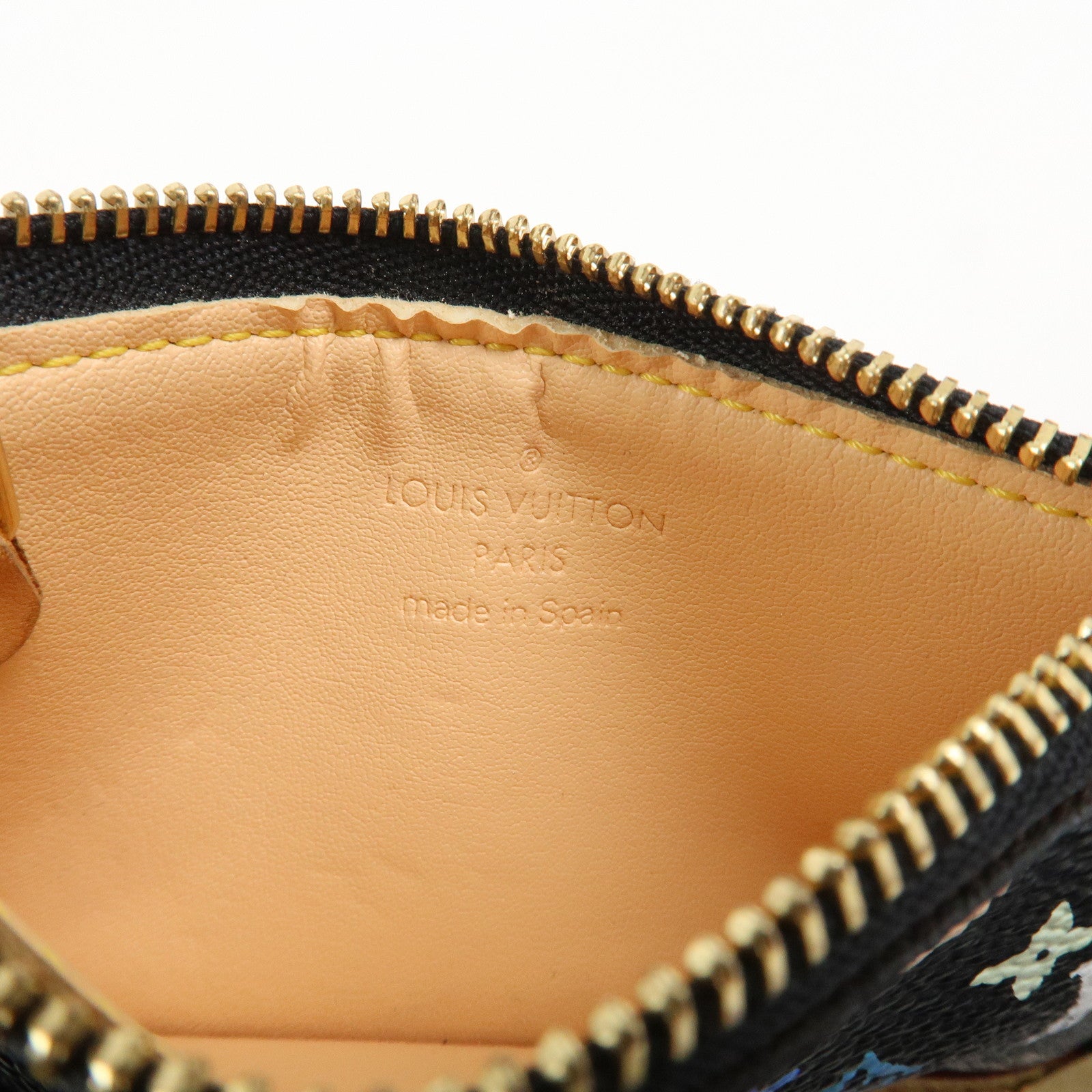 Louis Vuitton Monogram Multicolor Pochette Cles Noir M92654 Used