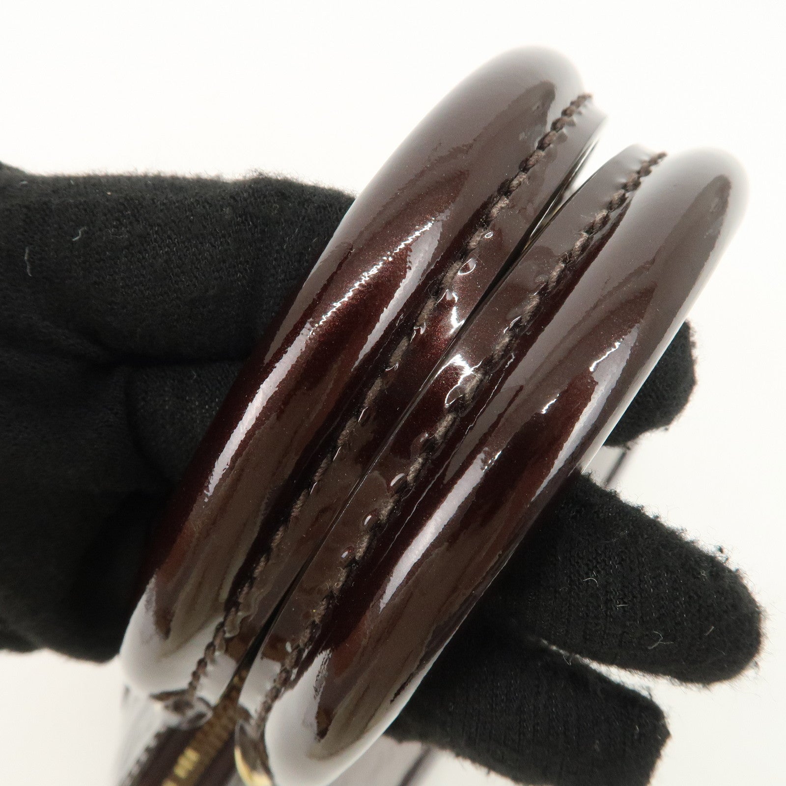 Louis Vuitton Monogram Vernis Leather Alma BB 2way Hand Bag M91700 Used