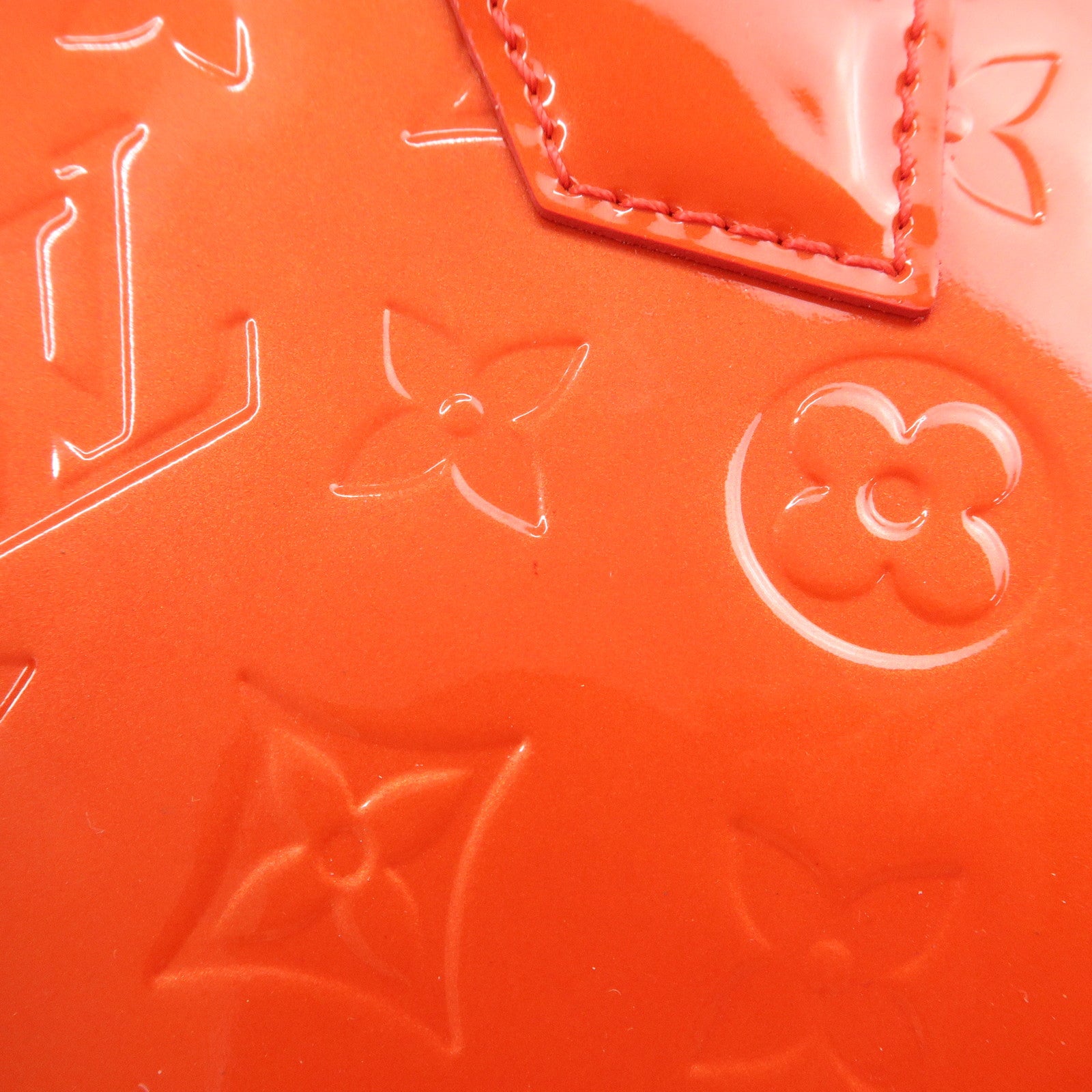 Louis Vuitton Monogram Vernis Alma BB 2Way Hand Bag Rouge M91698 Used