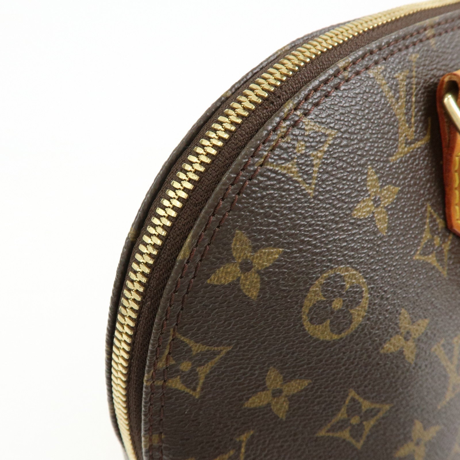 Louis Vuitton Monogram Canvas Leather Alma PM Hand Bag Brown M51130