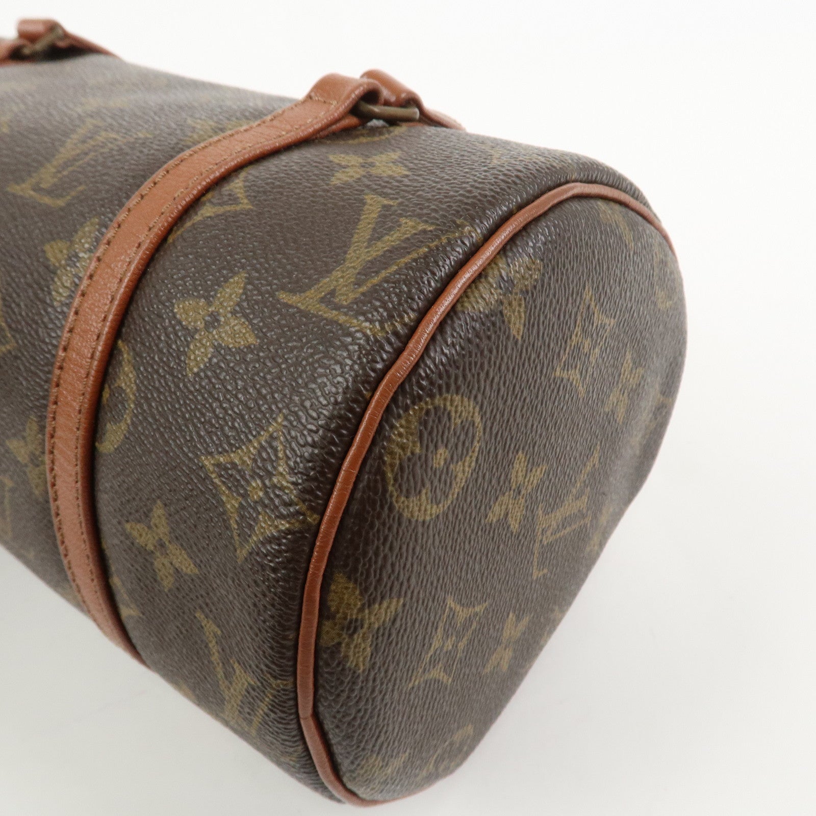 Louis Vuitton Monogram Papillon 26 Hand Bag Old Style Brown M51366