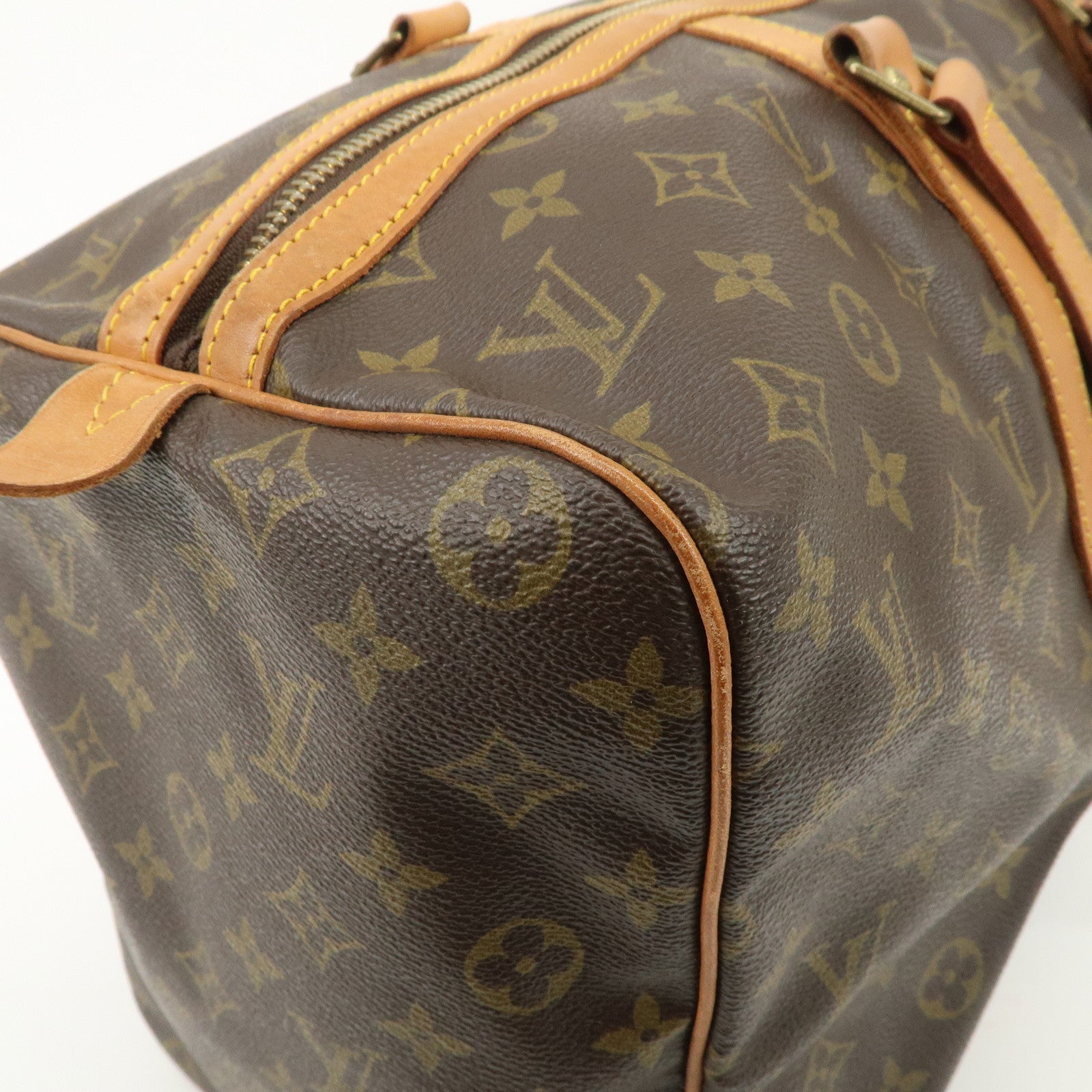 Louis Vuitton Monogram Sac Souple 45 Boston Bag Brown M41624