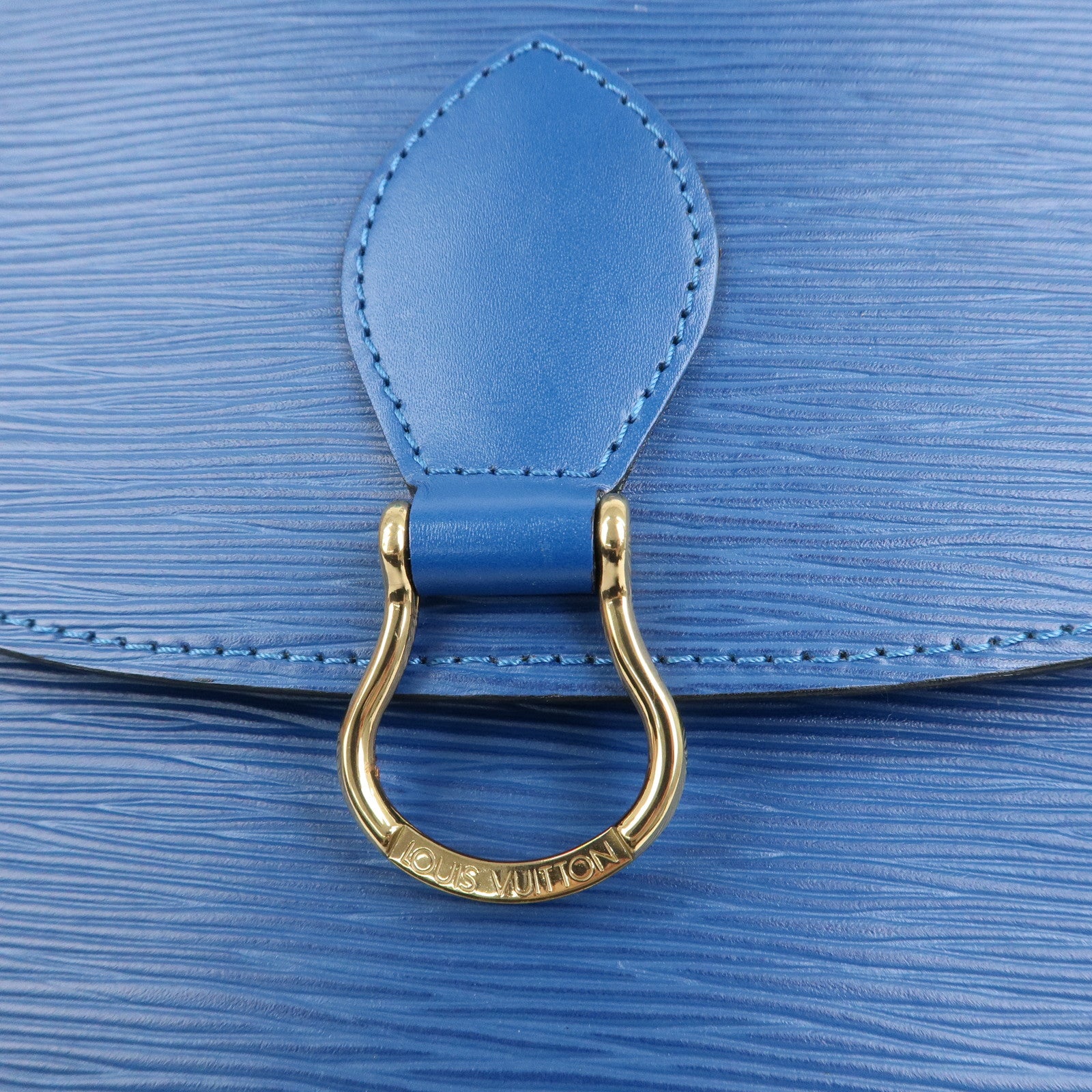 Louis Vuitton Epi Saint Cloud Shoulder Bag Toledo Blue M52195