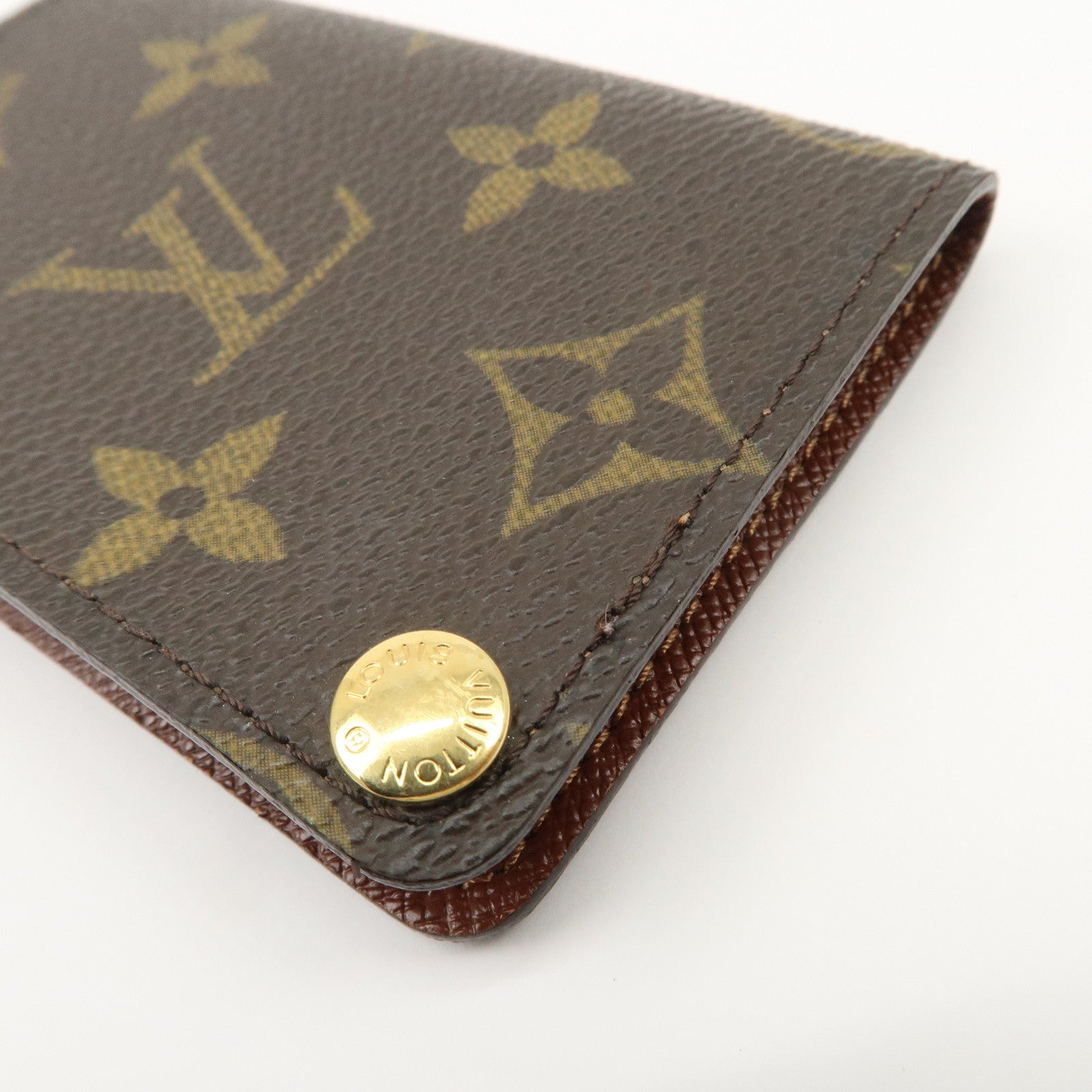 Louis Vuitton Monogram Set of 2 Porte Cartes Credit Pression M60937 Used