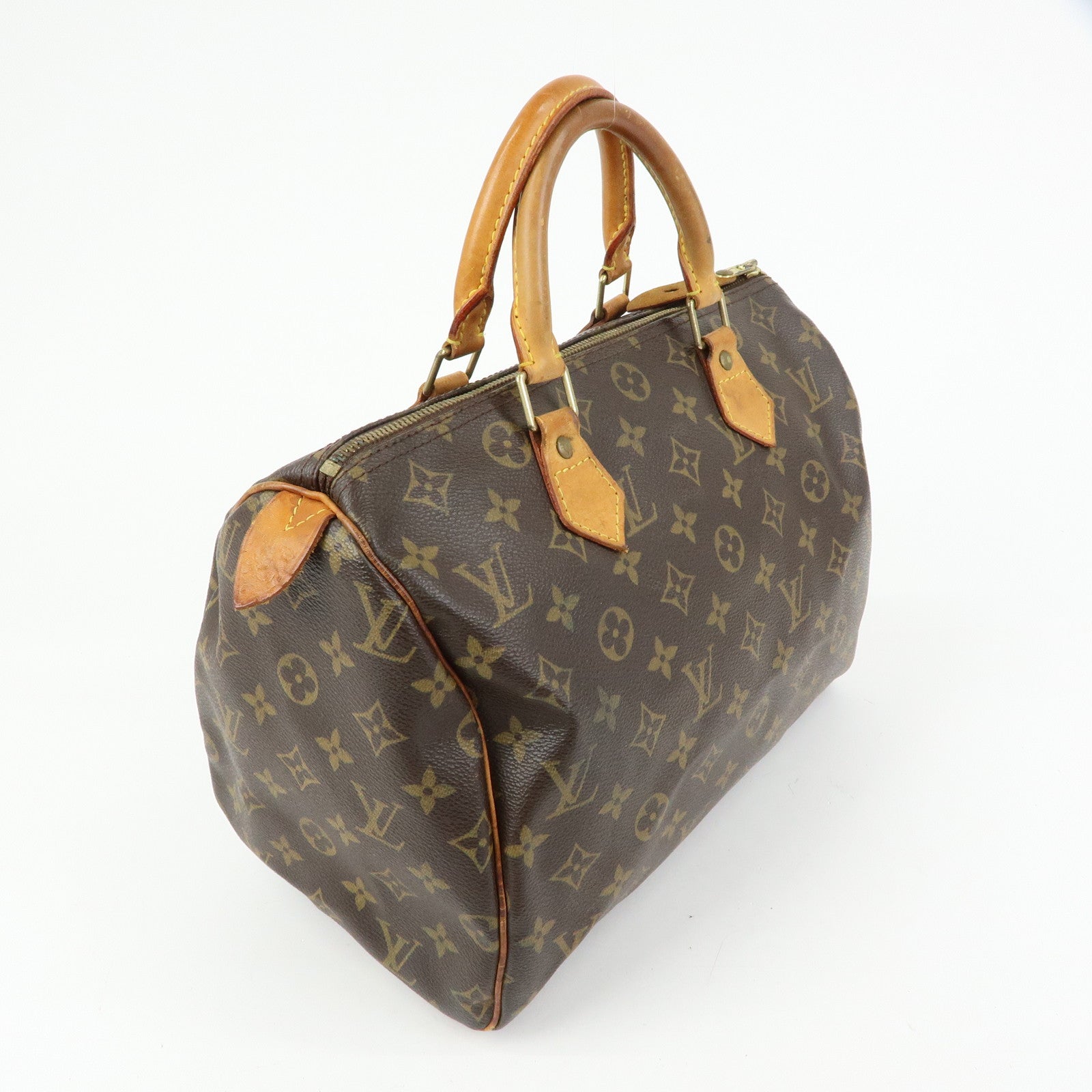 Louis Vuitton Monogram Speedy 30 Boston Bag Hand Bag Brown M41526