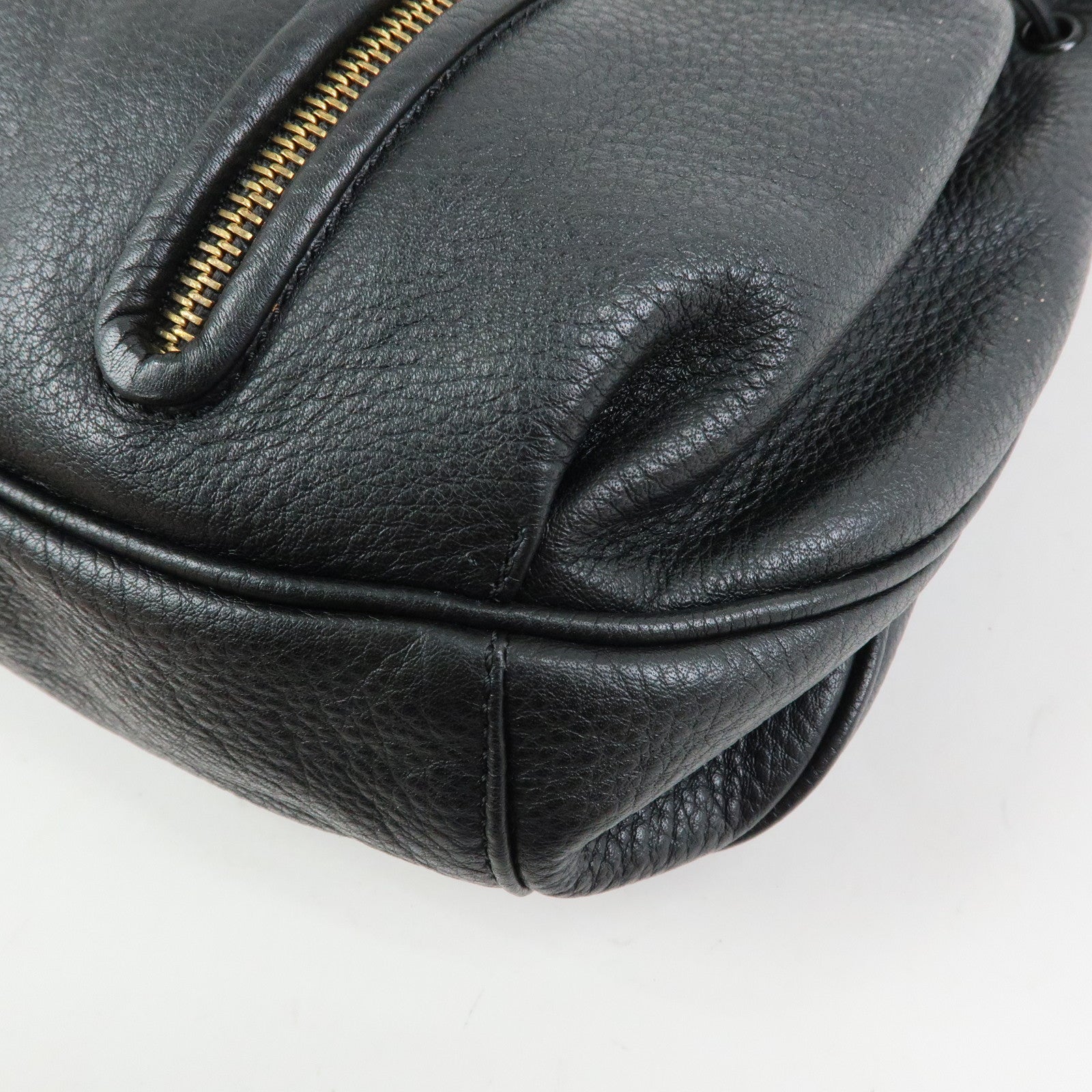 Chloe See By Chloe Leather Shoulder Bag Tassel Charm Black
