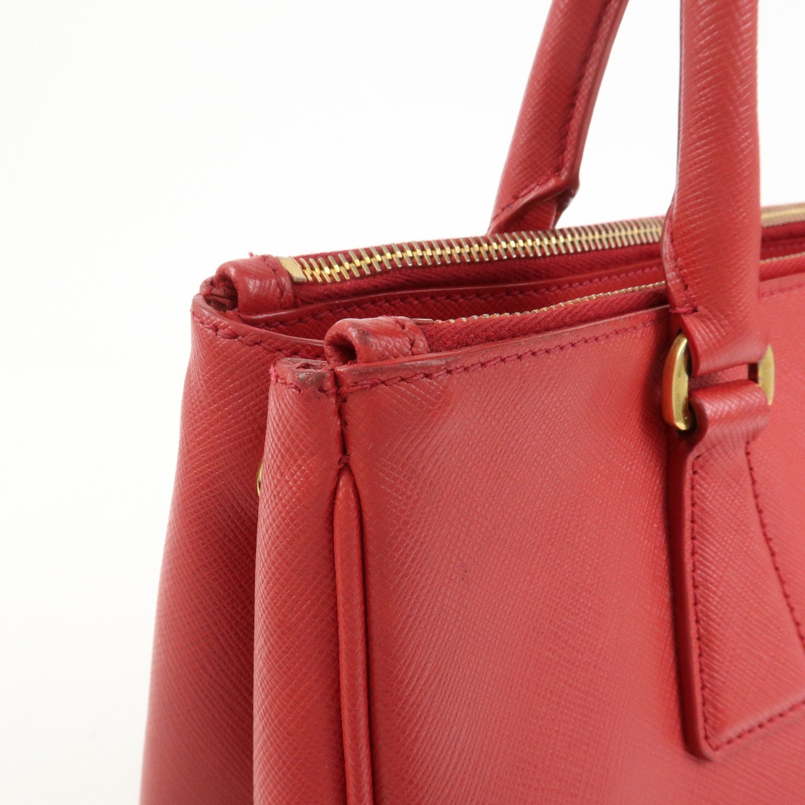 PRADA Saffiano Leather Galleria 2Way Shoulder Bag Hand Bag 1BA863