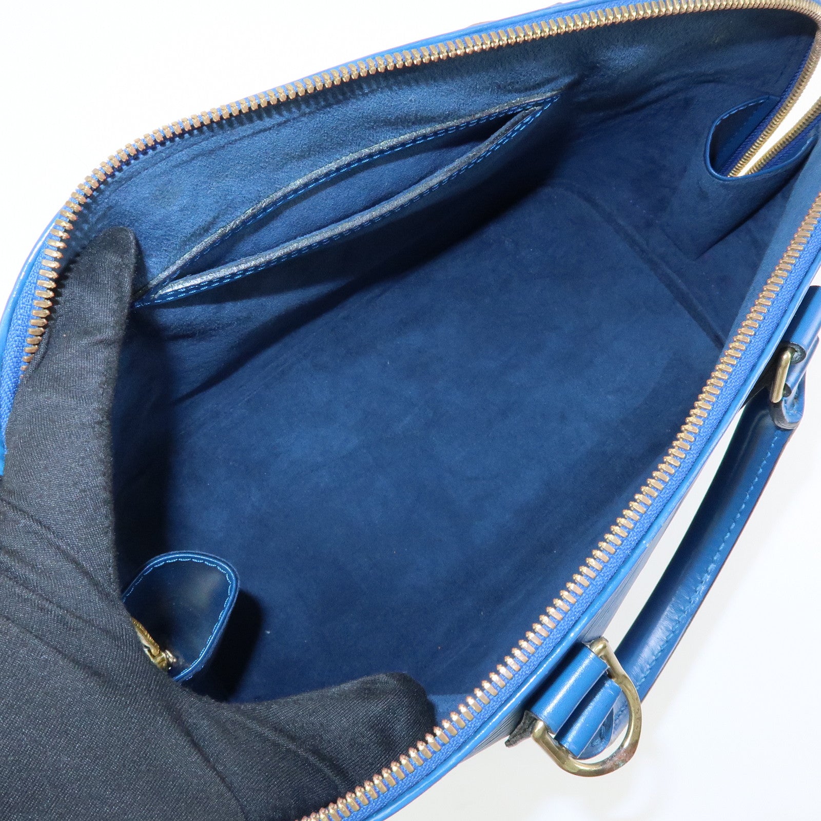 Louis Vuitton Epi Leather Alma Hand Bag Toledo Blue M52145
