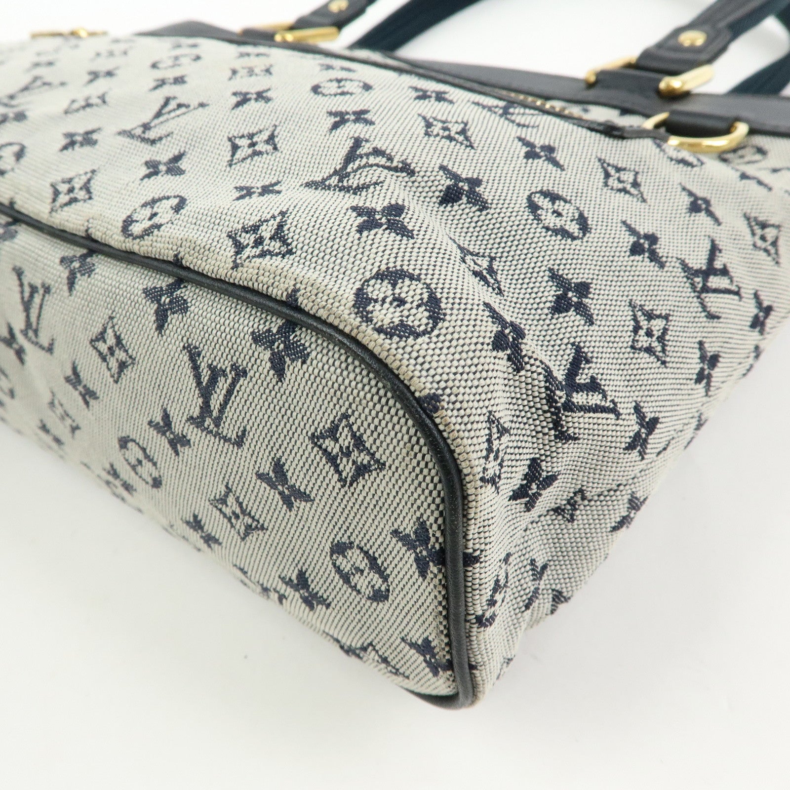 Louis Vuitton Monogram Mini Lin Lucille PM Hand Bag Blue M92676
