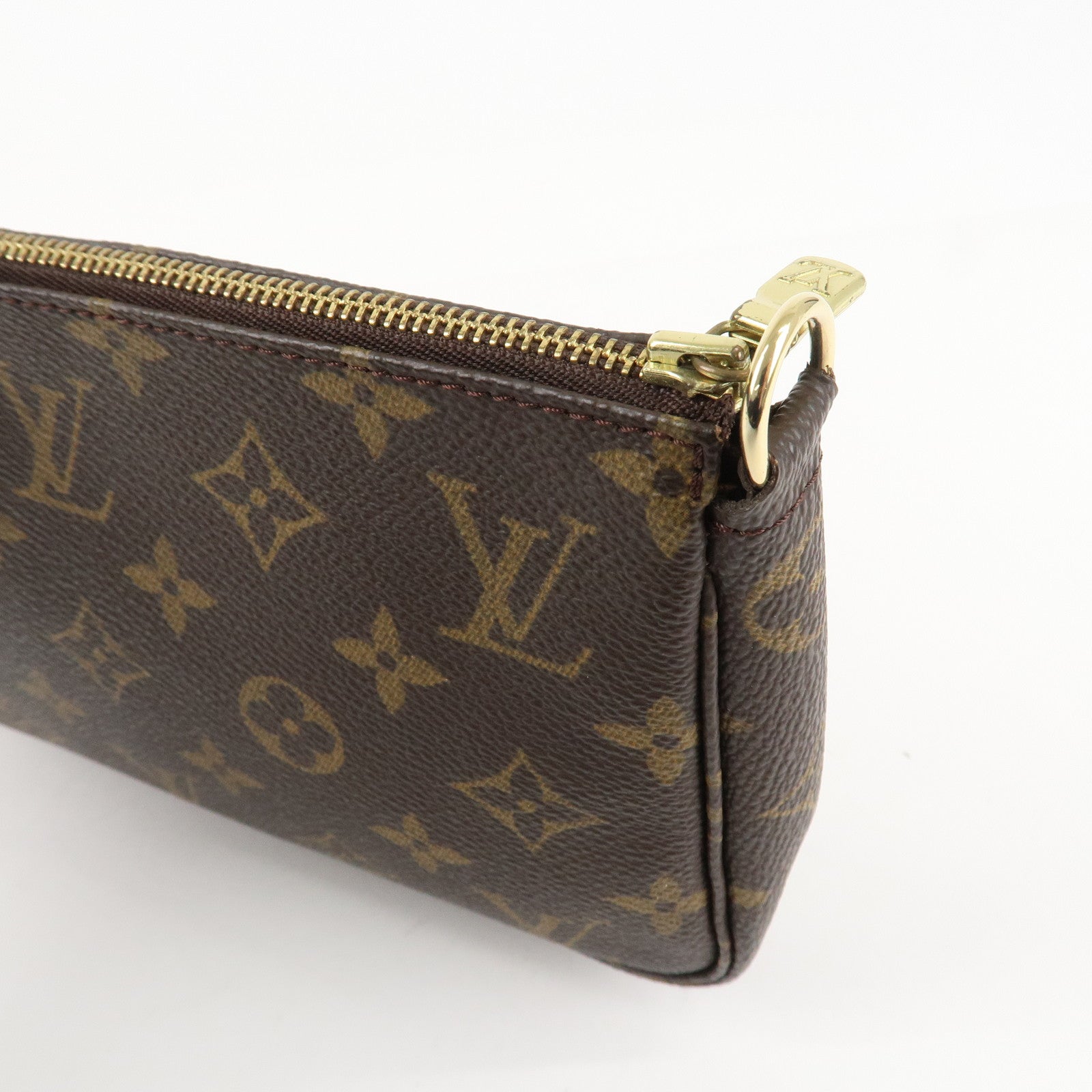 Louis Vuitton Monogram Pochette Accessoires Pouch Brown M51980 Used