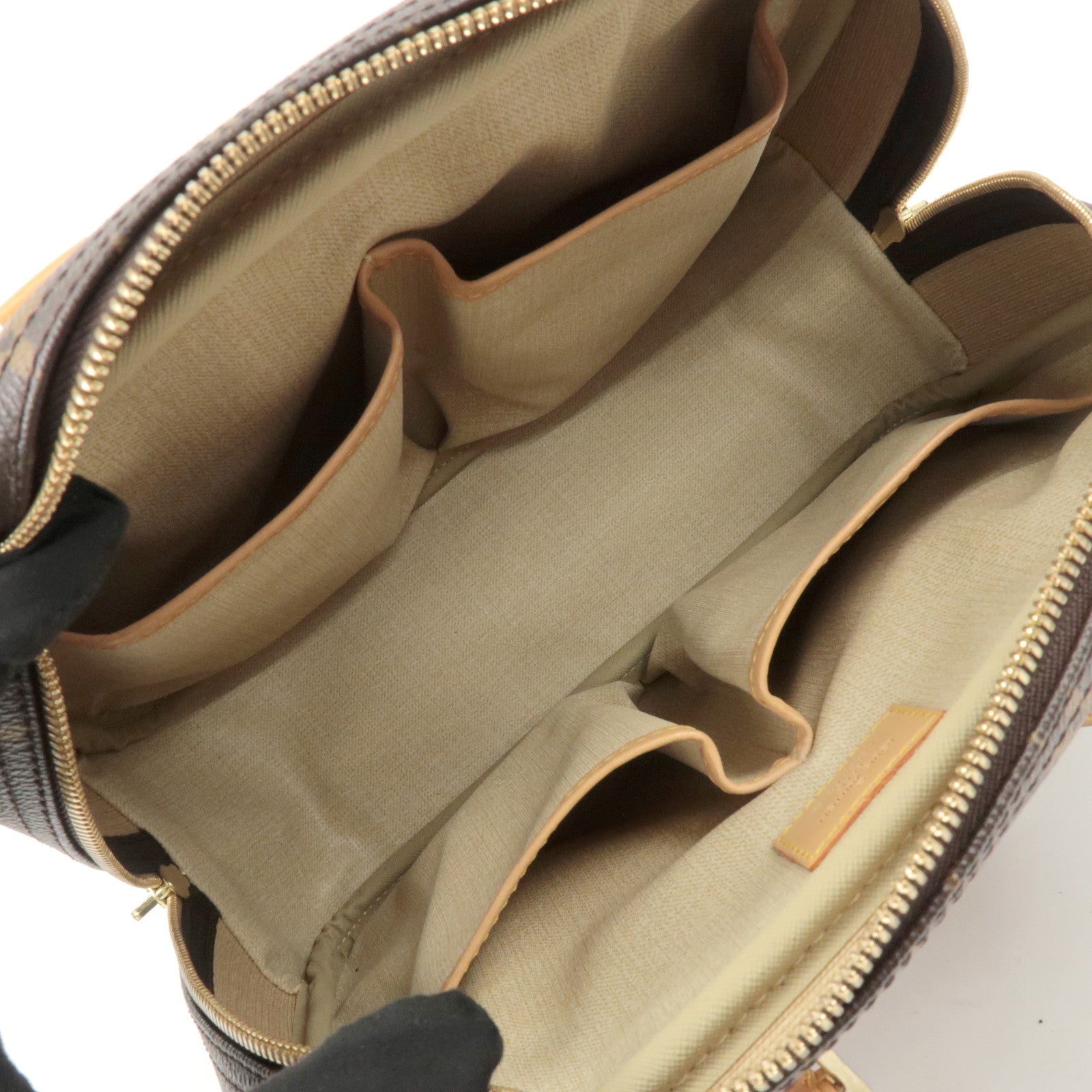 Louis Vuitton Monogram Trueville Hand Bag Brown M42228 Used