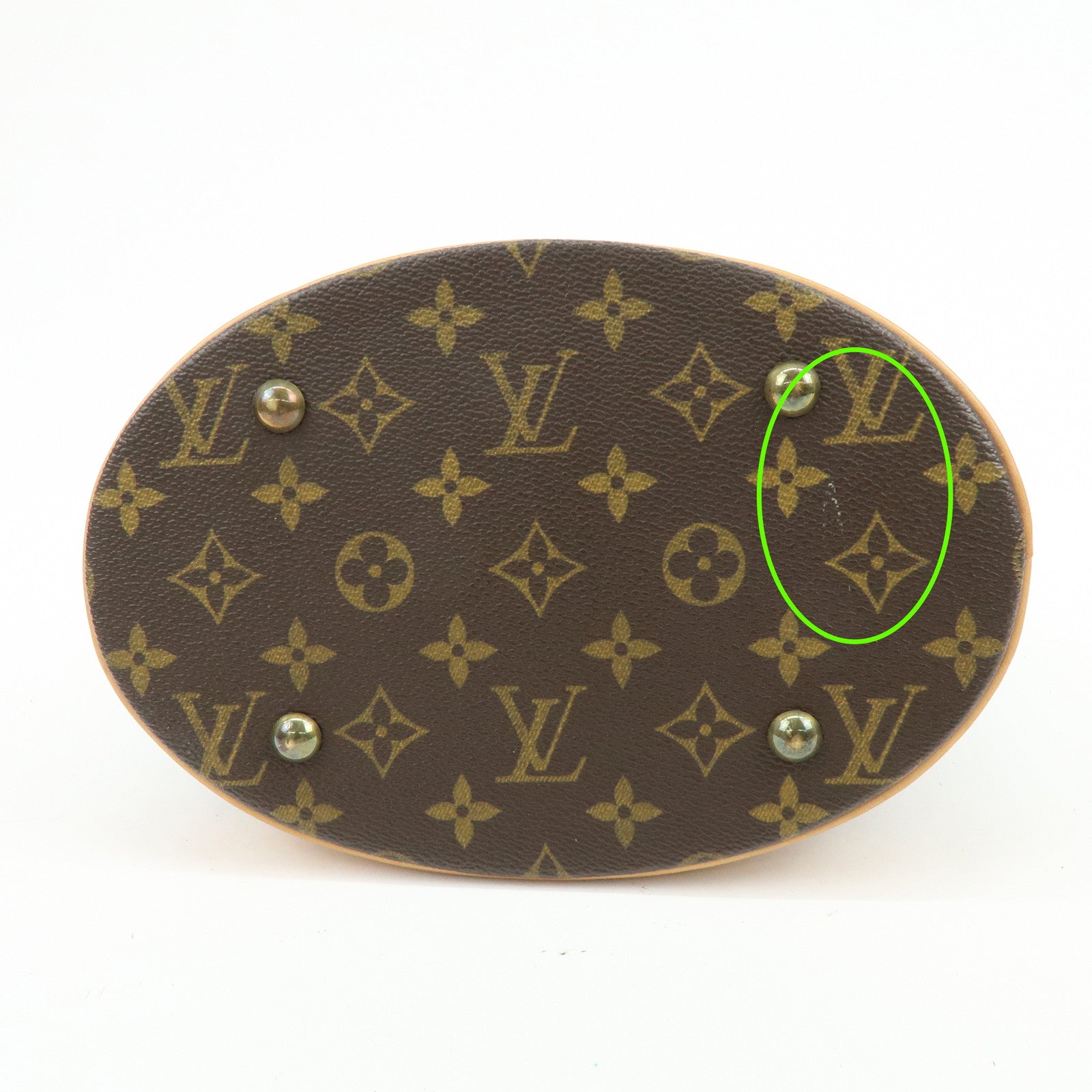 Louis Vuitton Monogram Canvas Bucket PM Hand Bag Brown M42238