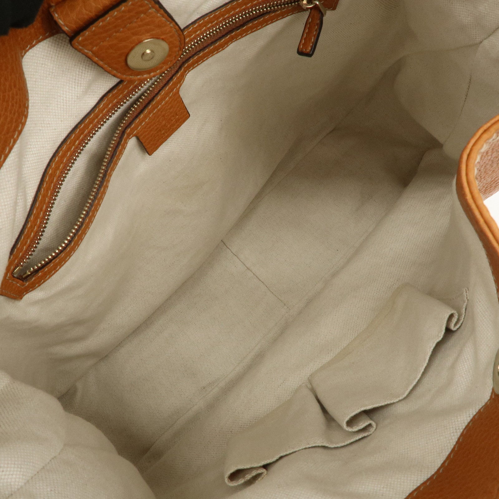 GUCCI Sherry Heritage Leather Shoulder Bag Brown 247597