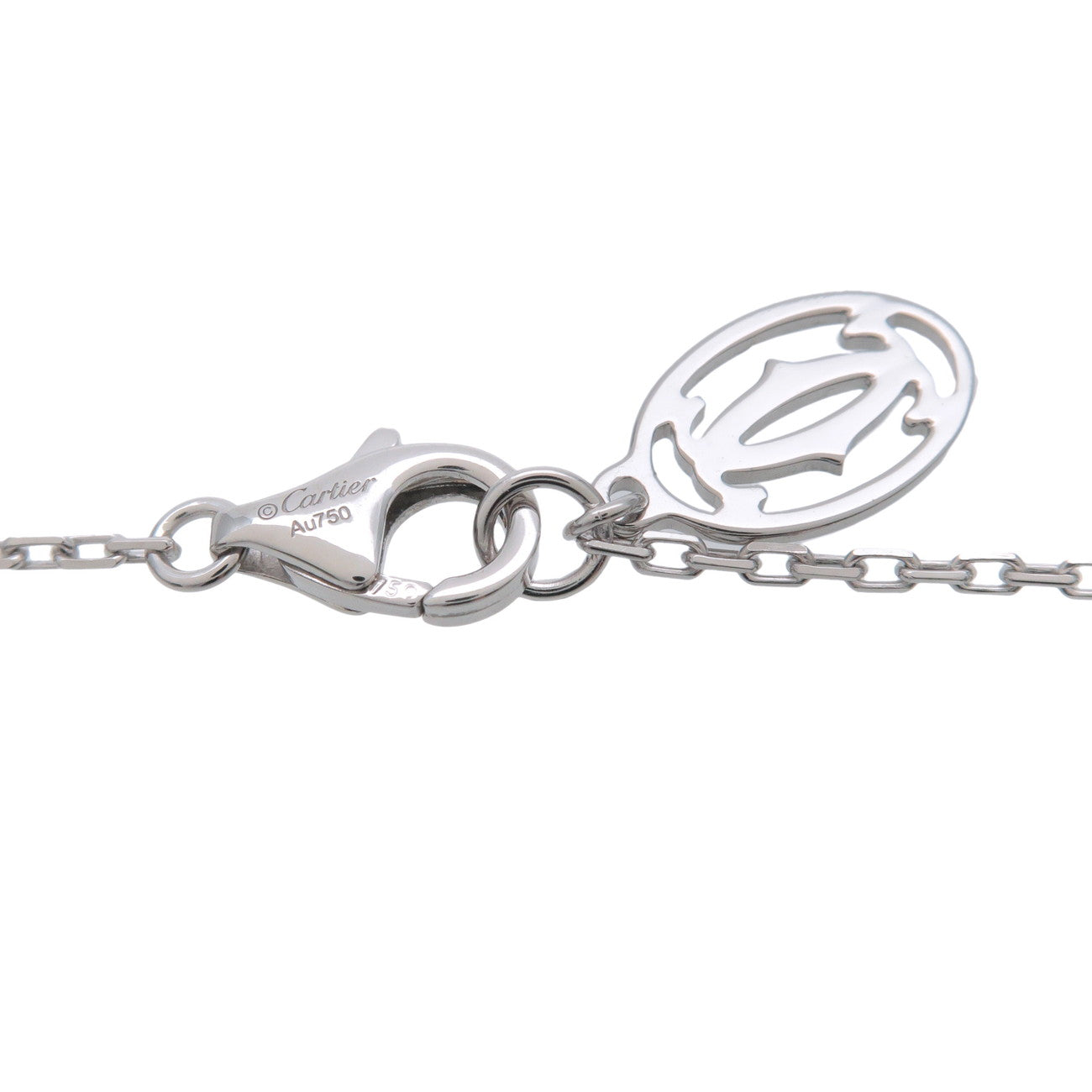 Cartier D'amour 1P Diamond Necklace SM 0.09ct K18 750WG White Gold