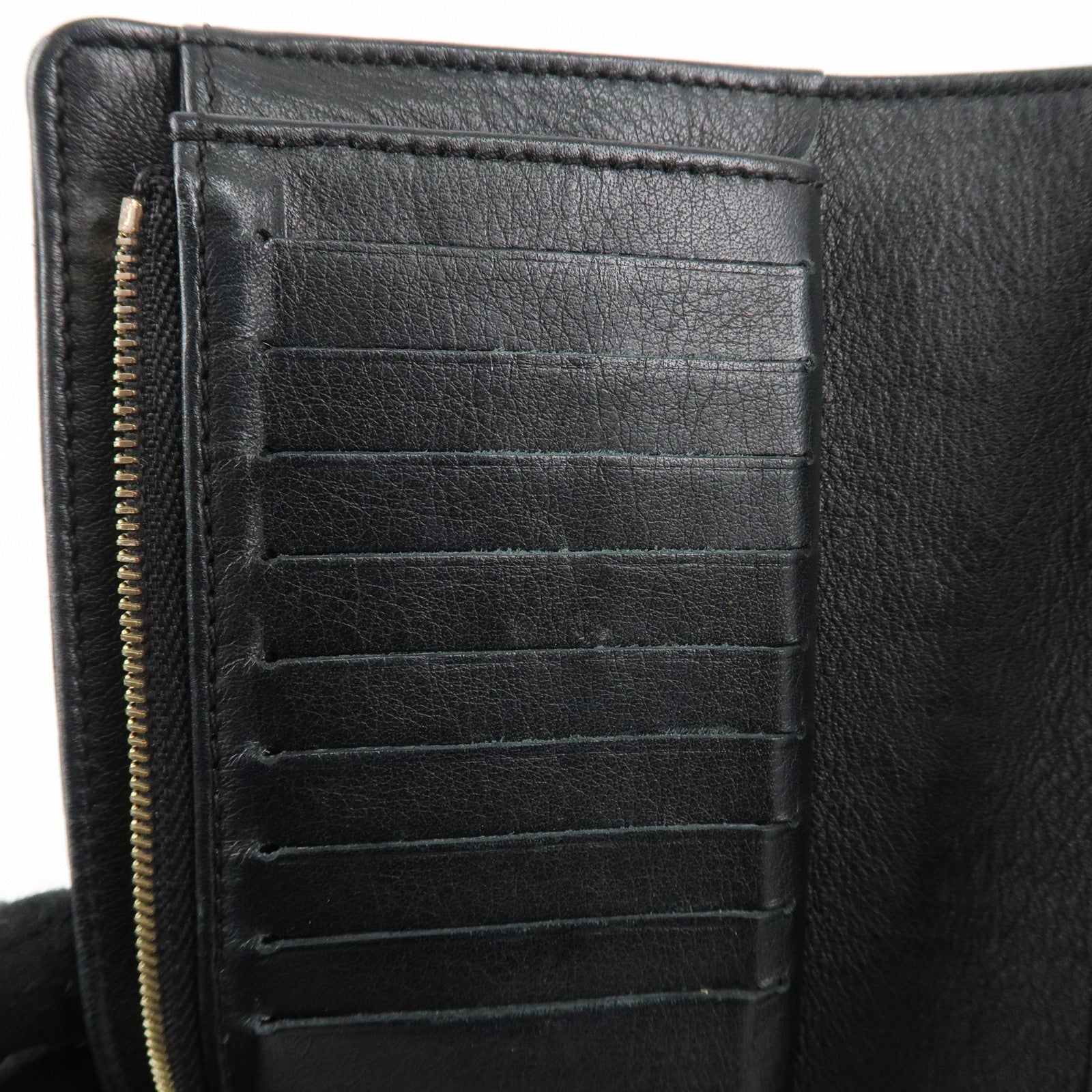 Louis Vuitton Monogram Mahina Portefeuilles Amelia Wallet Noir M95549 Used