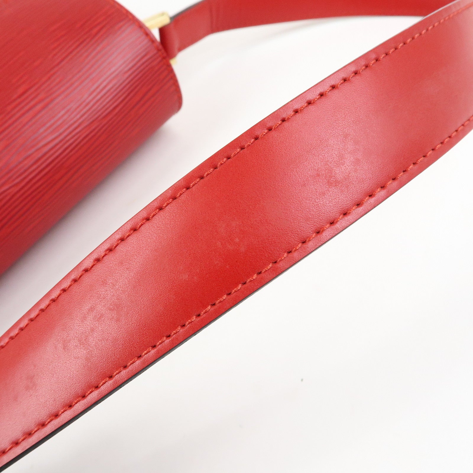Louis Vuitton Epi Buci Shoulder Bag Hand Bag Castilian Red M52207