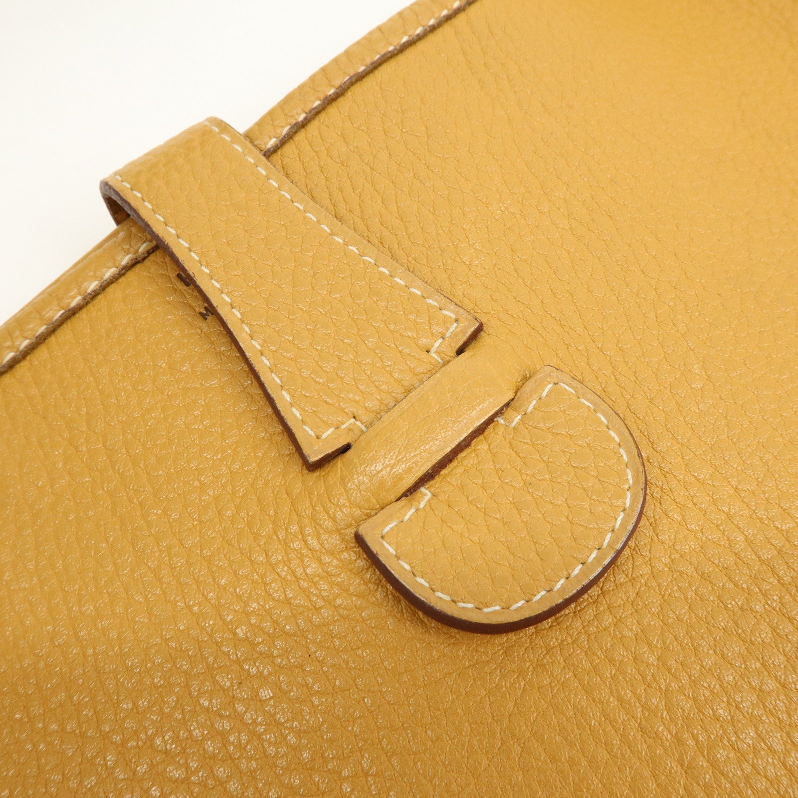 HERMES Evelyne 1GM Taurillon Clemence Shoulder Bag ◯Y Stamped Brown