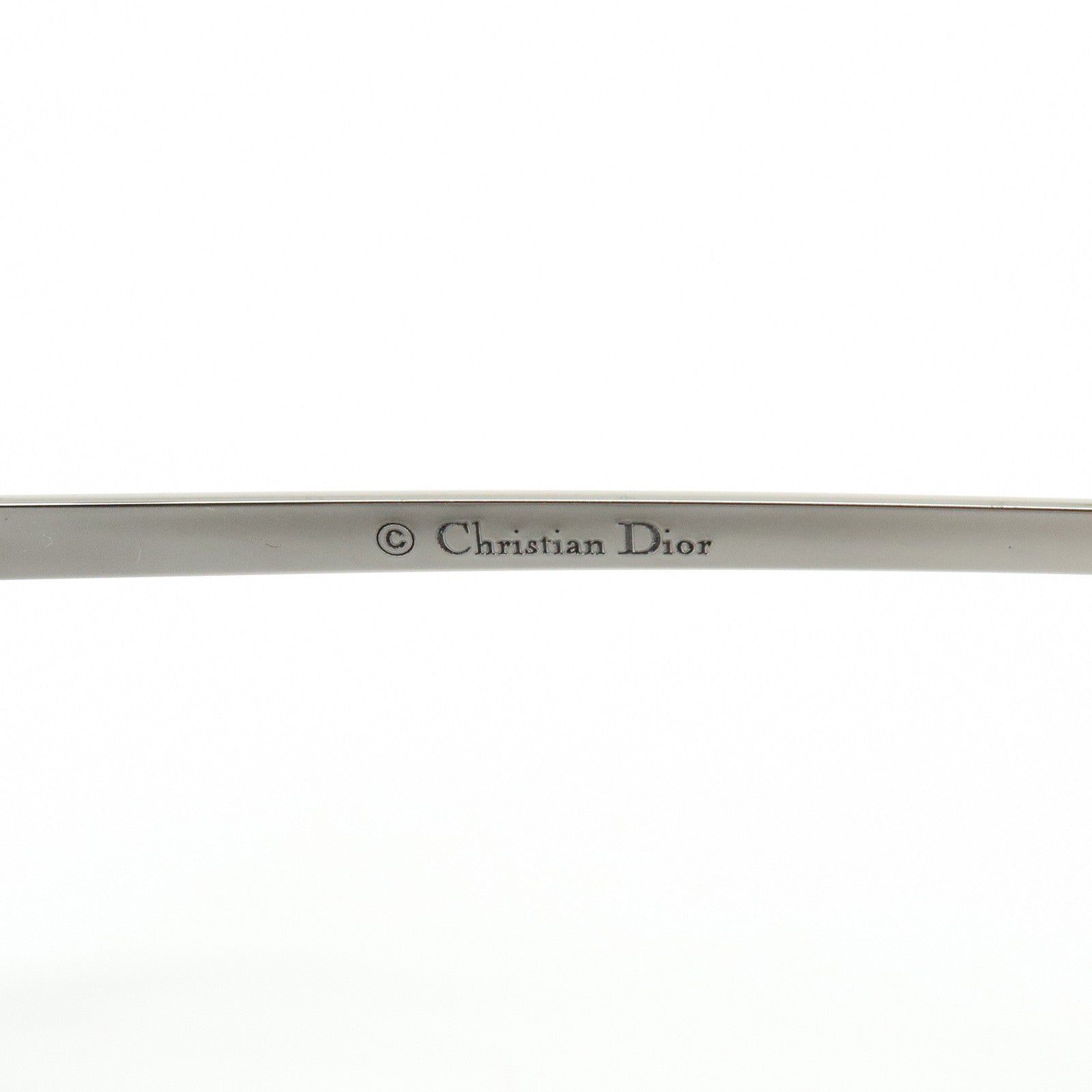 Christian Dior Plastic Metal Sunglasses Star Brown Sillver 6LBP7