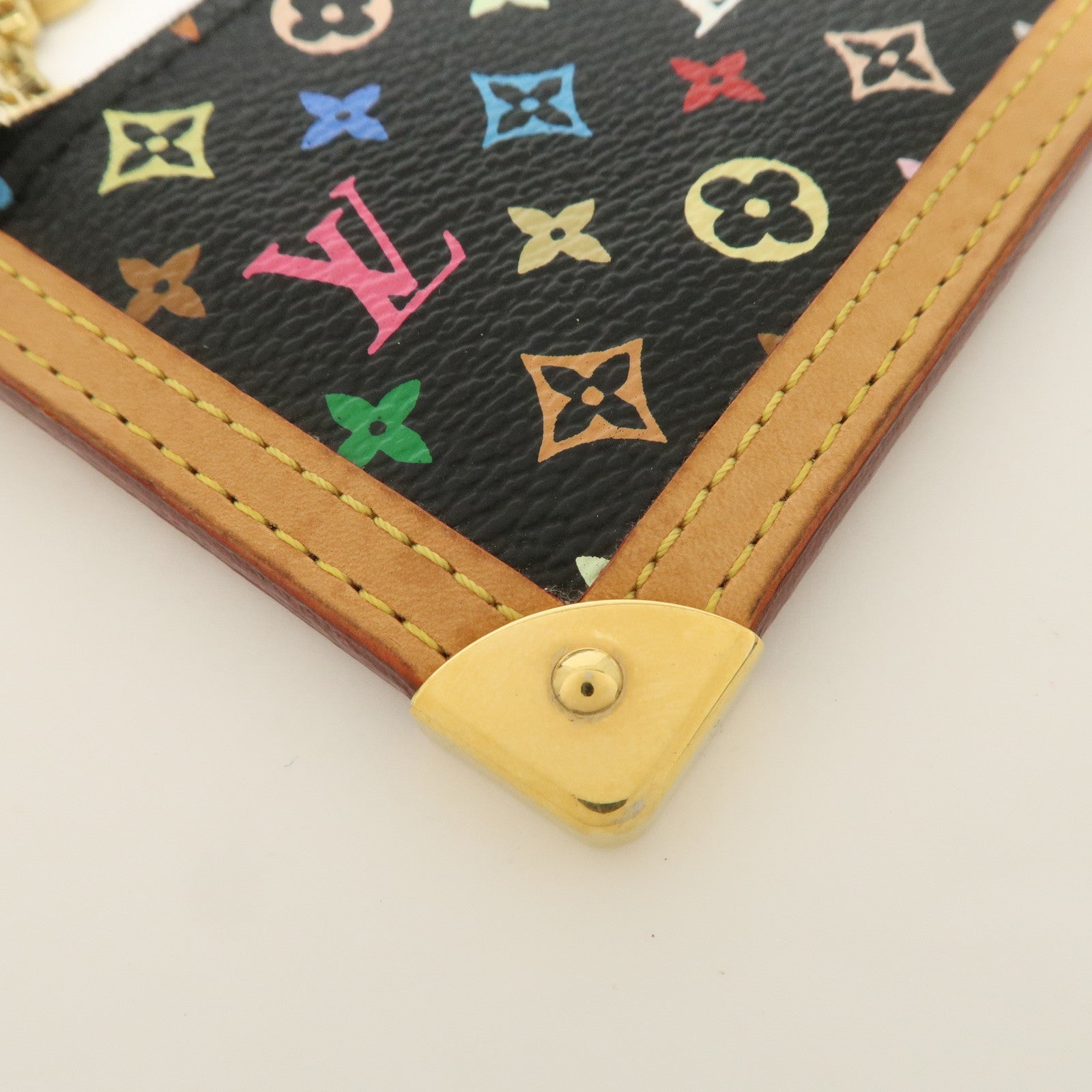 Louis Vuitton Monogram Multicolor Pochette Cles Coin Case M92654 Used