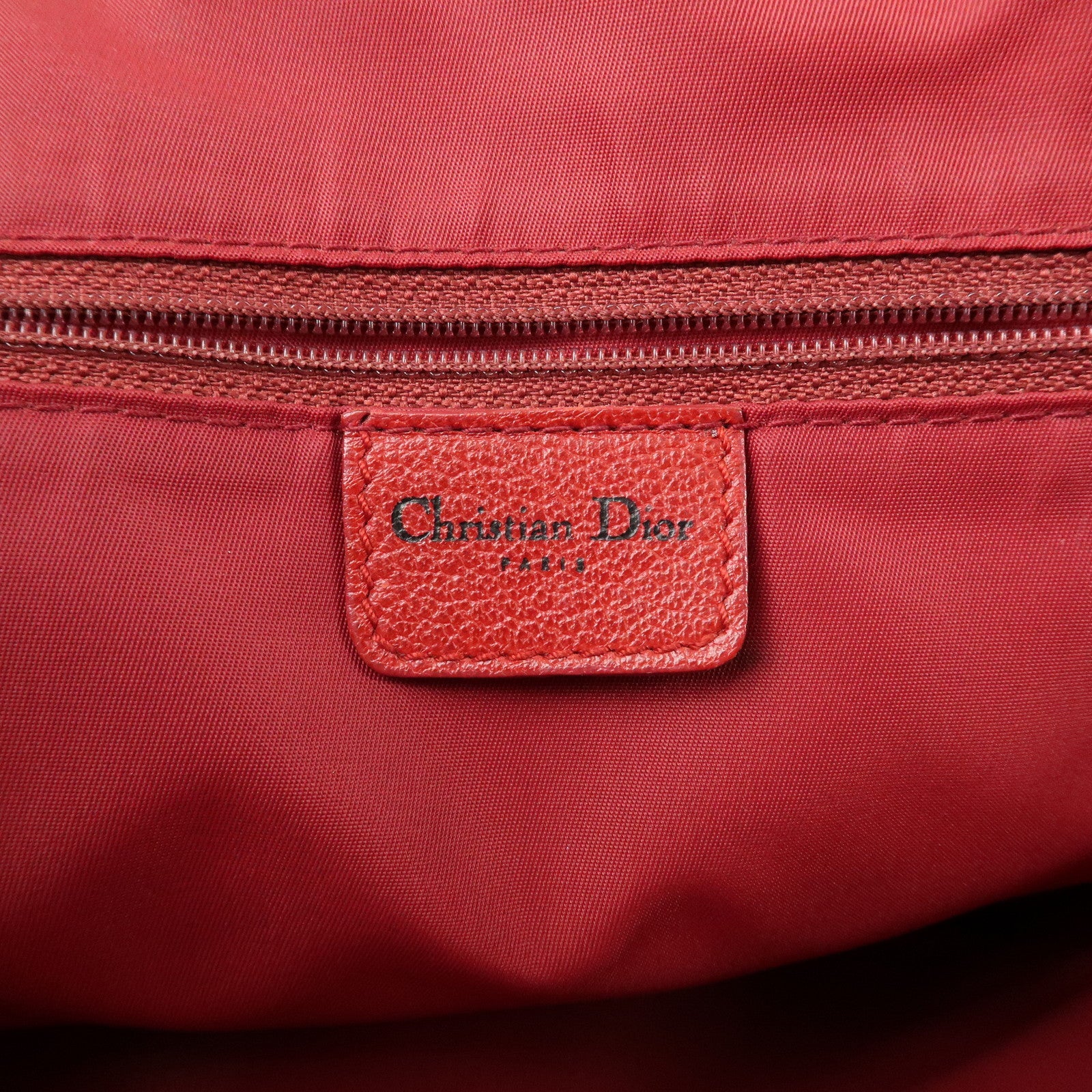 Christian Dior Rasta Line Trotter PVC Leather Tote Bag Hand Bag Brown Used