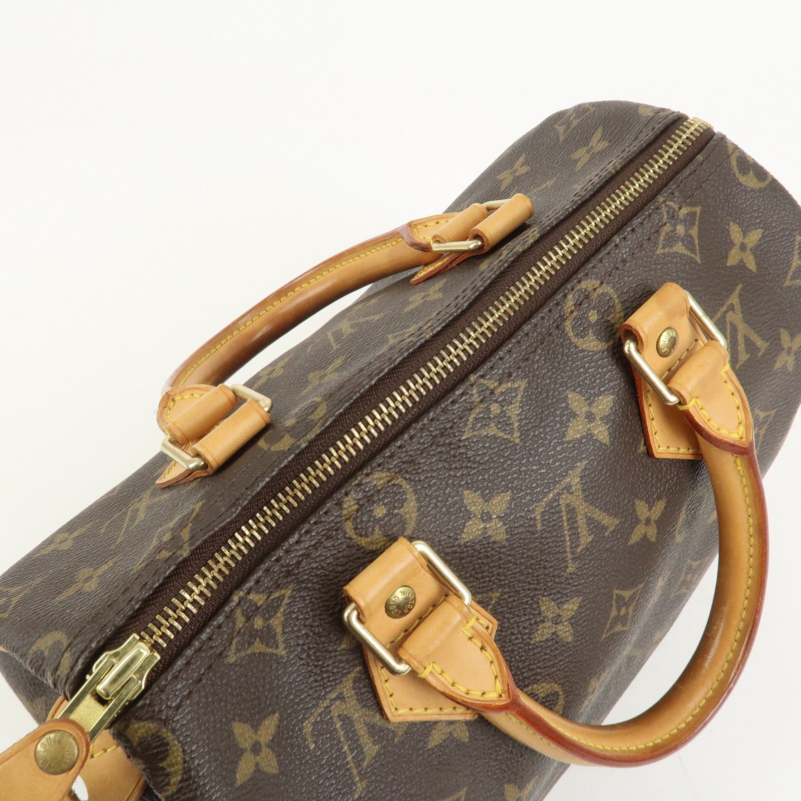 Louis Vuitton Monogram Speedy 25 Boston Bag Hand Bag Brown M41528