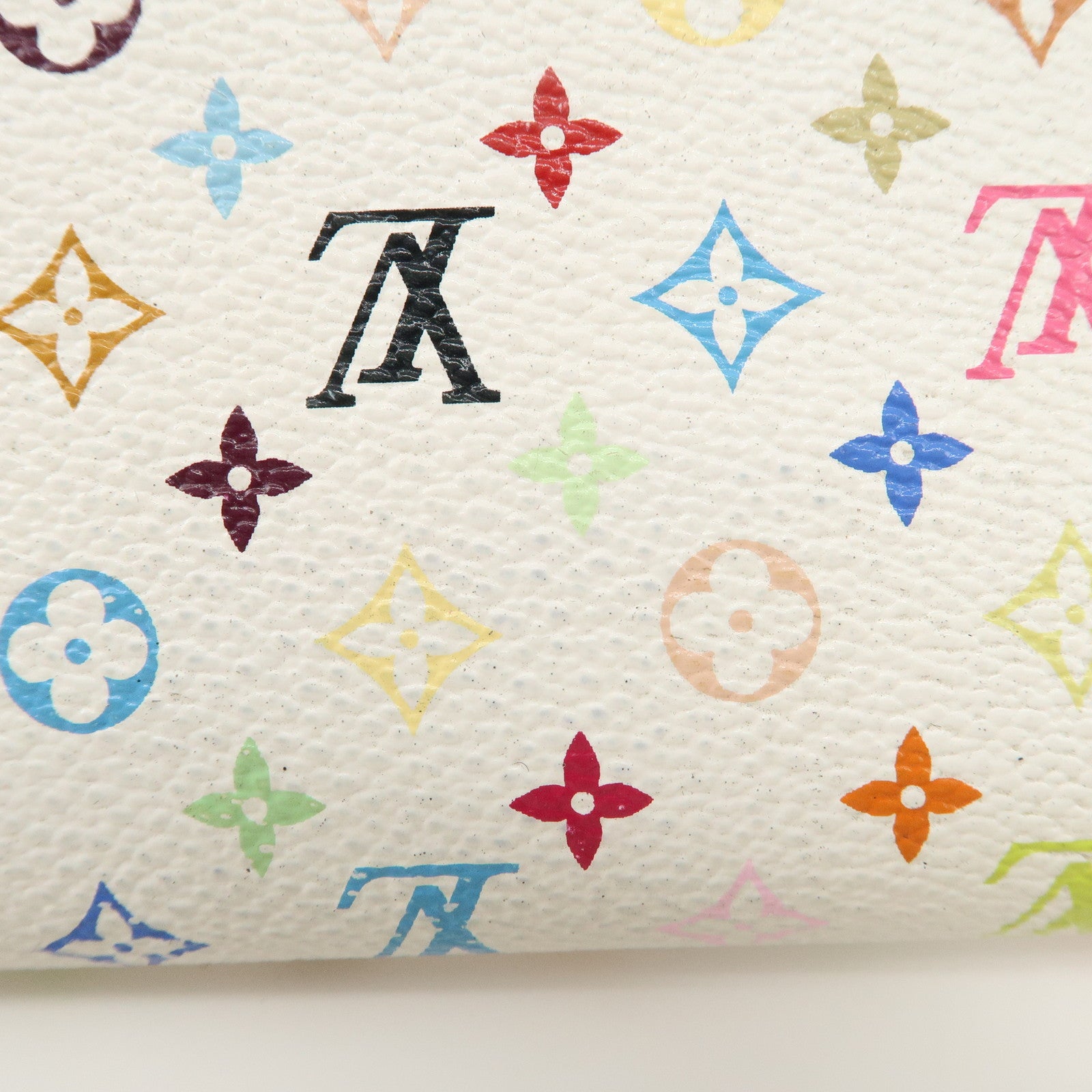 Louis Vuitton Monogram Multicolor Pochette Portte Monnaie Credi Long Wallet M60004 Used