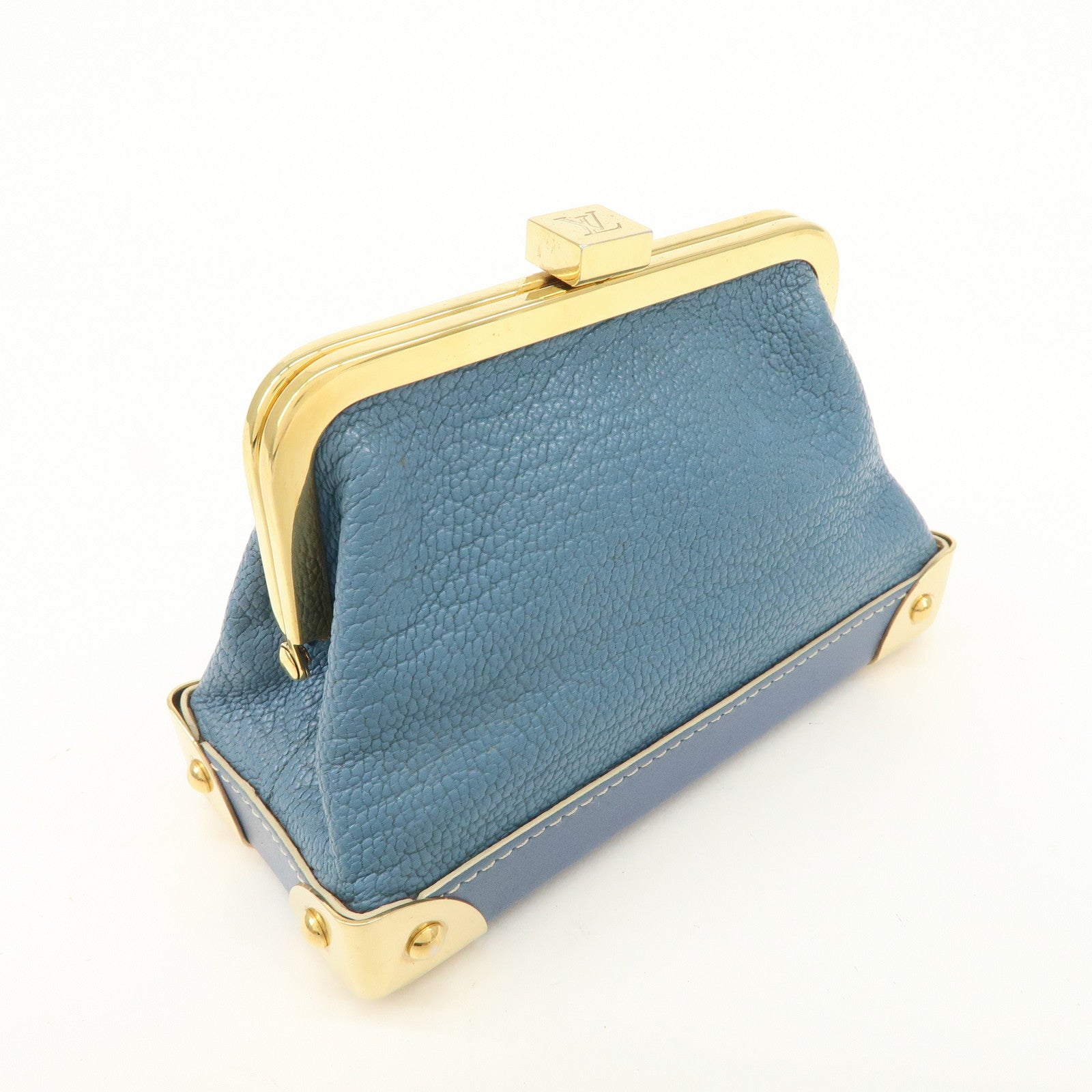 Louis Vuitton Suhari Porte Monnaie Viennois Coin Case Blue M91833