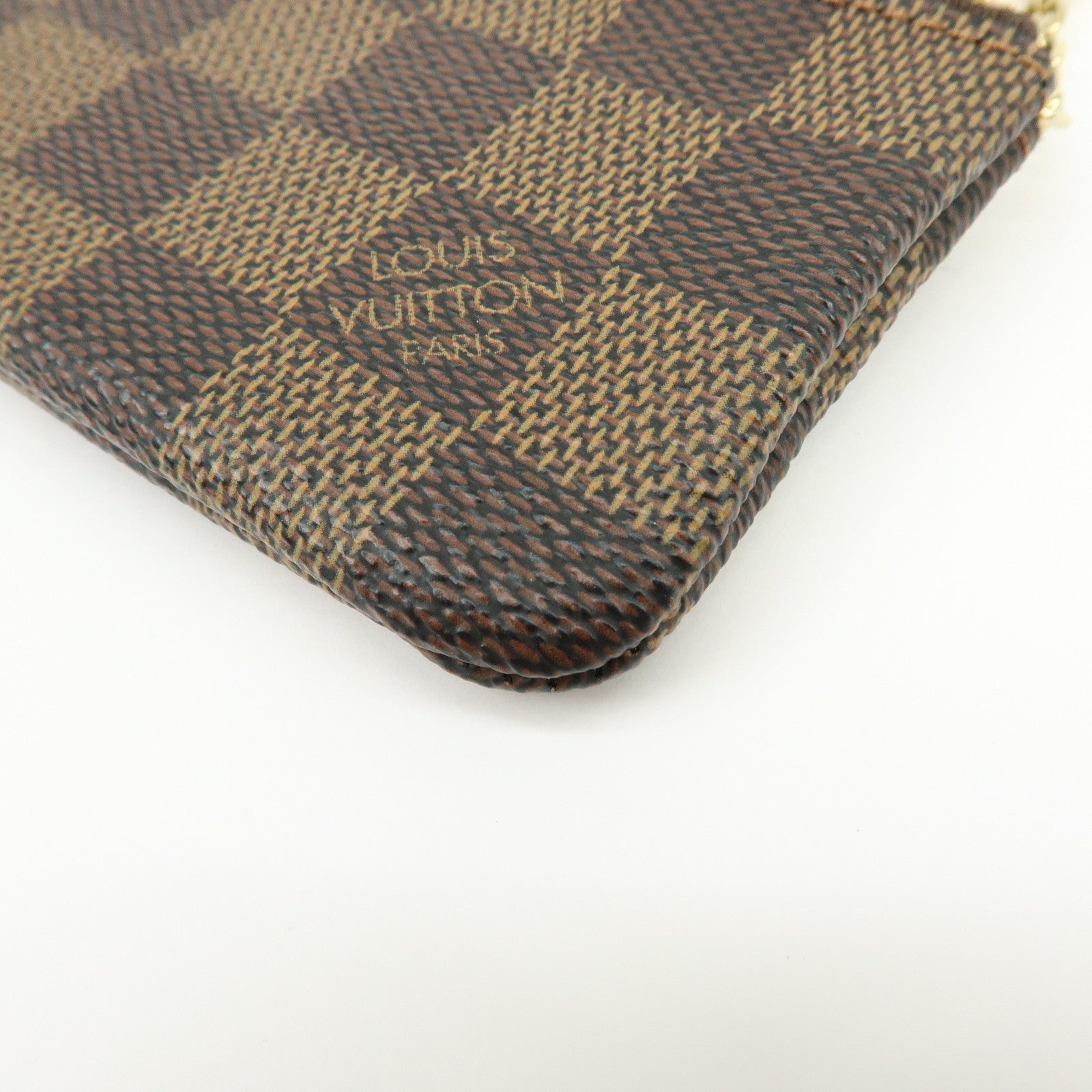 Louis Vuitton Damier Pochette Cles Coin Case Damier Ebene N62658