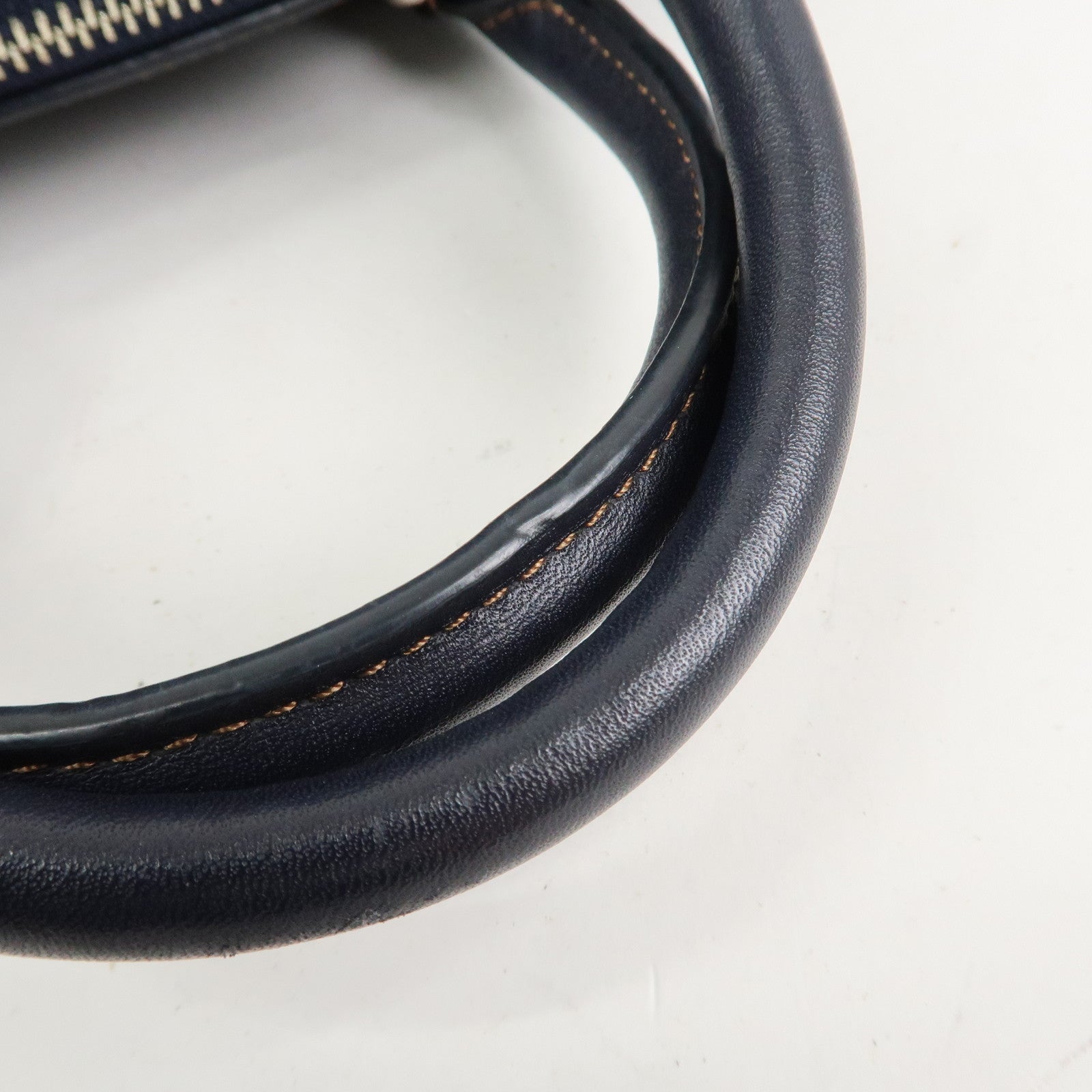 COACH Signature Denim Leather 2Way Bag Shoulder Bag Hand Bag