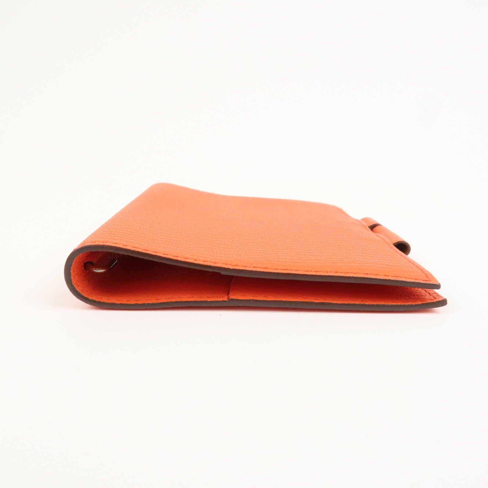 HERMES Leather Agenda PM Planner Cover X Stamped Orange
