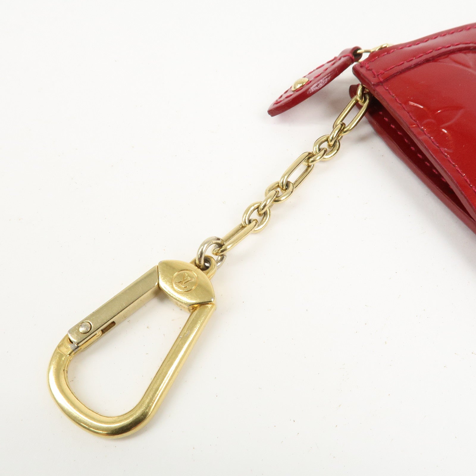 Louis Vuitton Monogram Vernis Pochette Cles NM Cerise M90214
