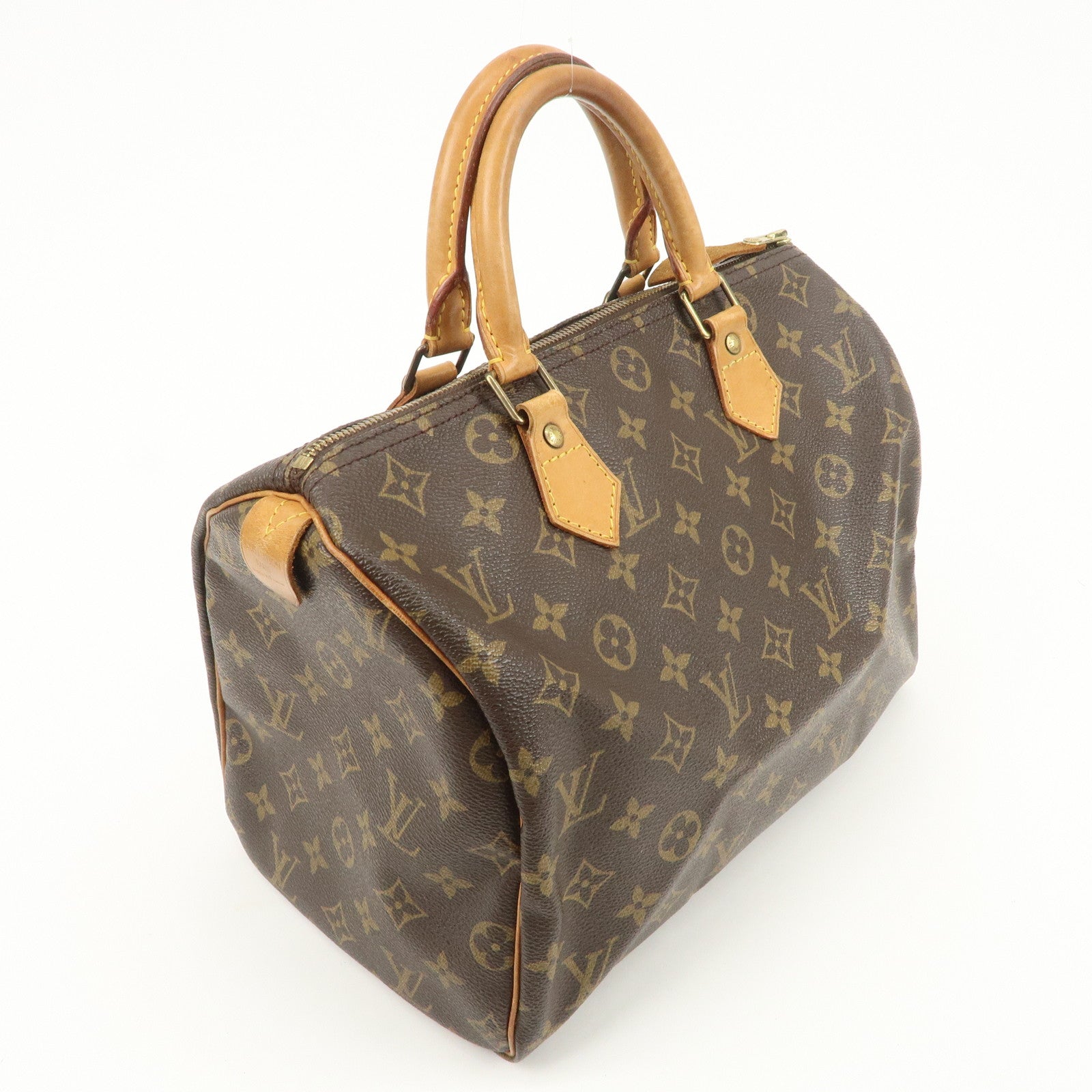 Louis Vuitton Monogram Speedy 30 Boston Bag Brown M41524