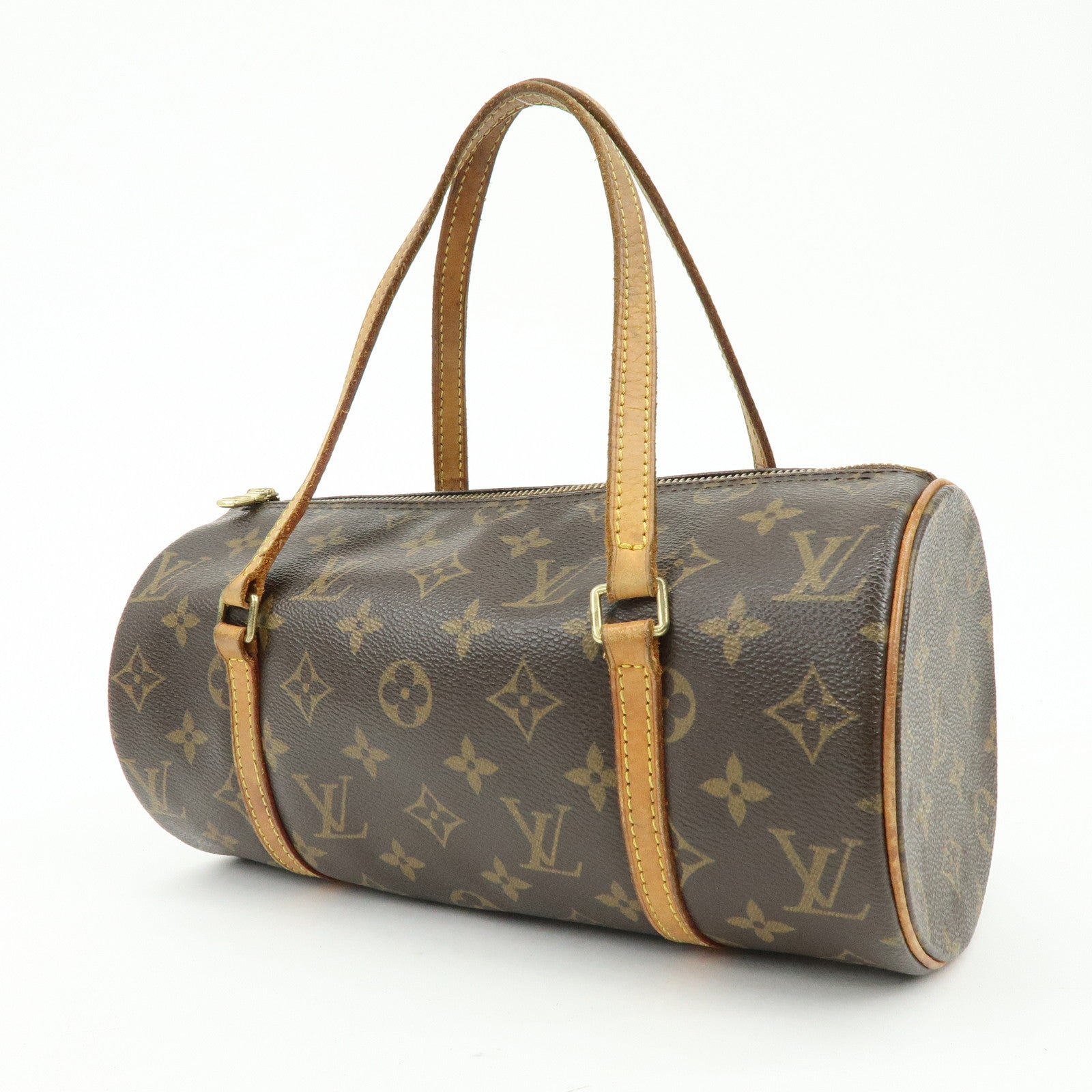 Louis Vuitton Monogram Papillon 26 Hand Bag Brown M51386