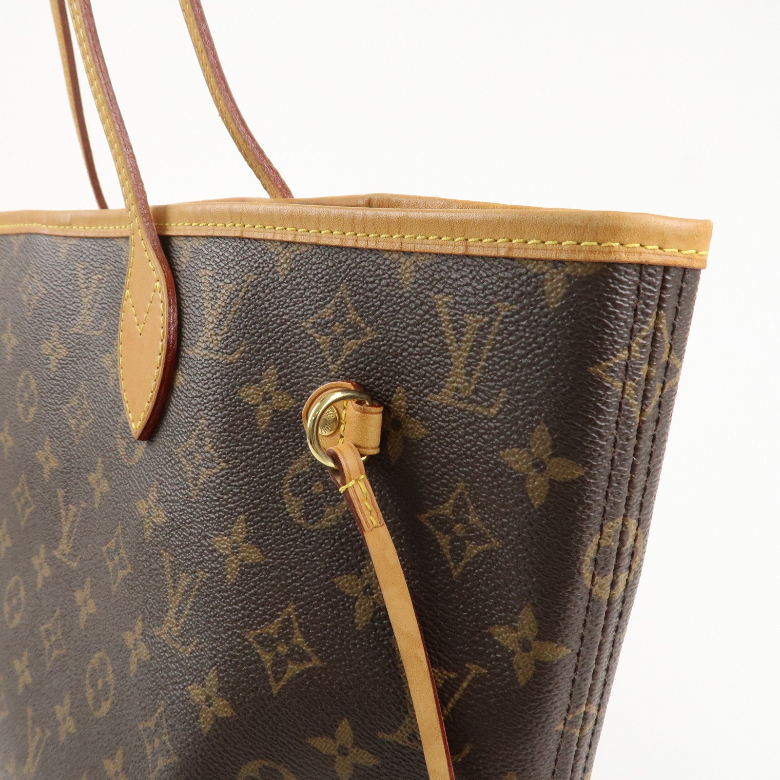 Louis Vuitton Monogram Neverfull MM Tote Bag Brown M40156 Used