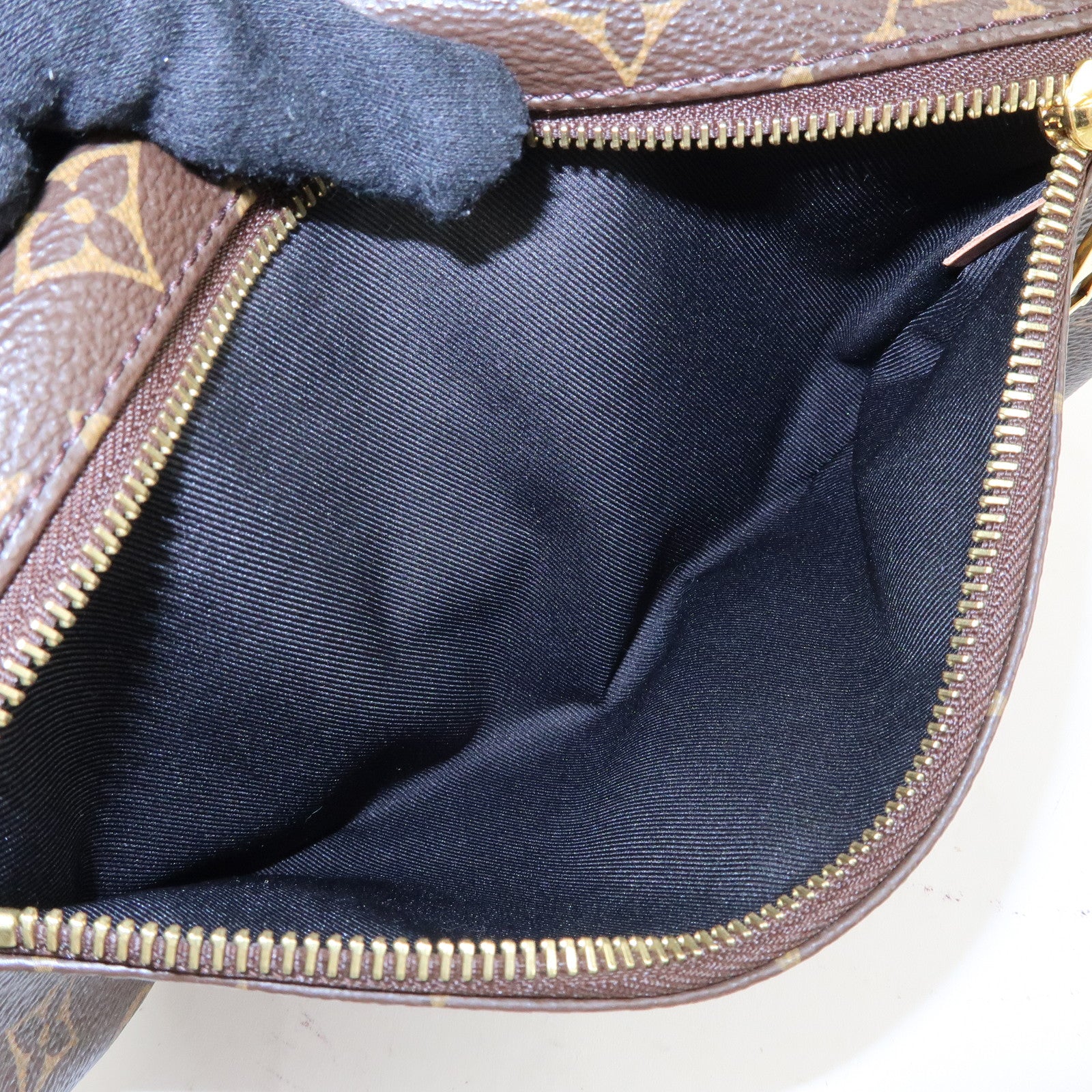 Louis Vuitton Monogram Bum Bag Crossbody Shoulder Bag Brown M43644