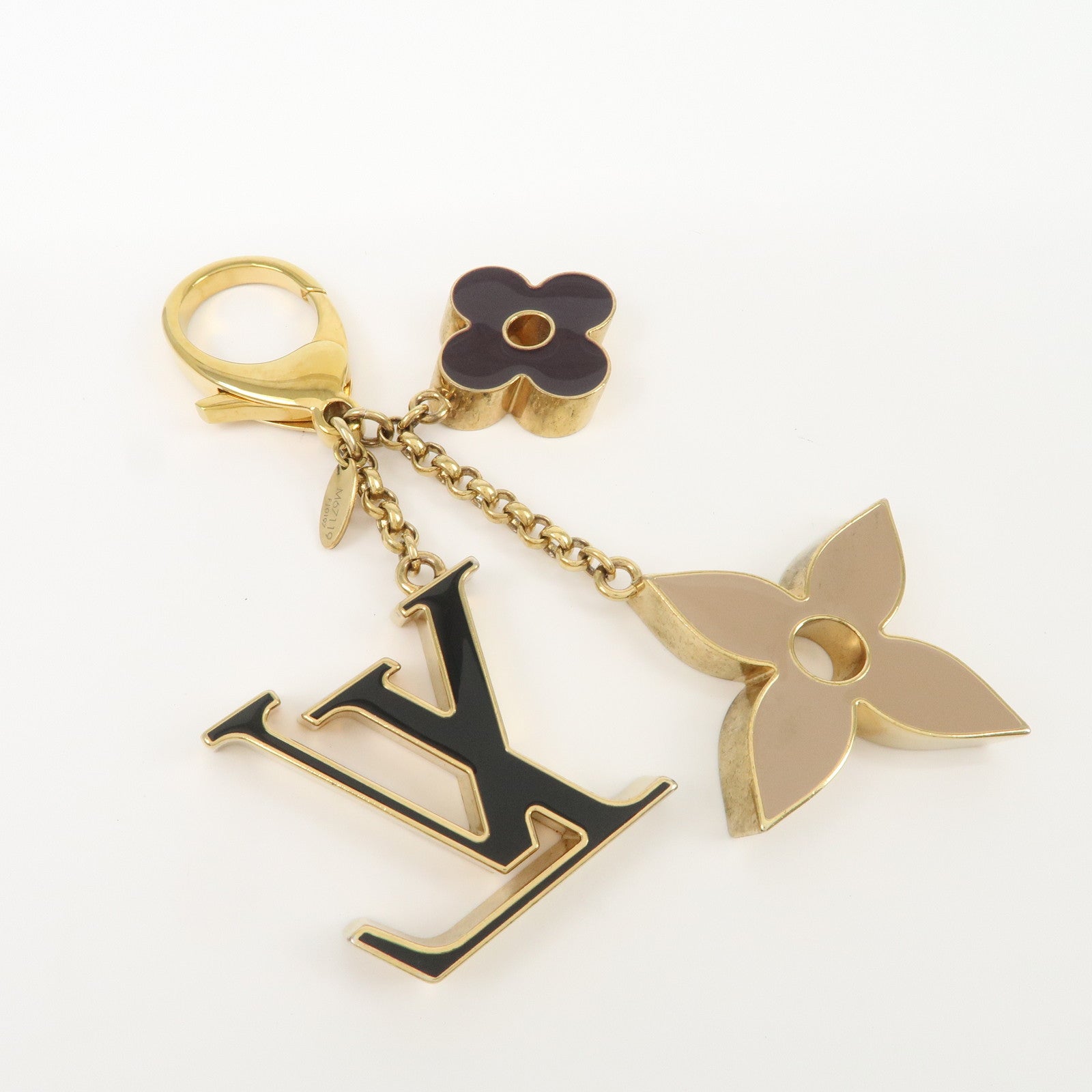 Louis Vuitton Fleur de Monogram Key Chain Bag Charm M67119