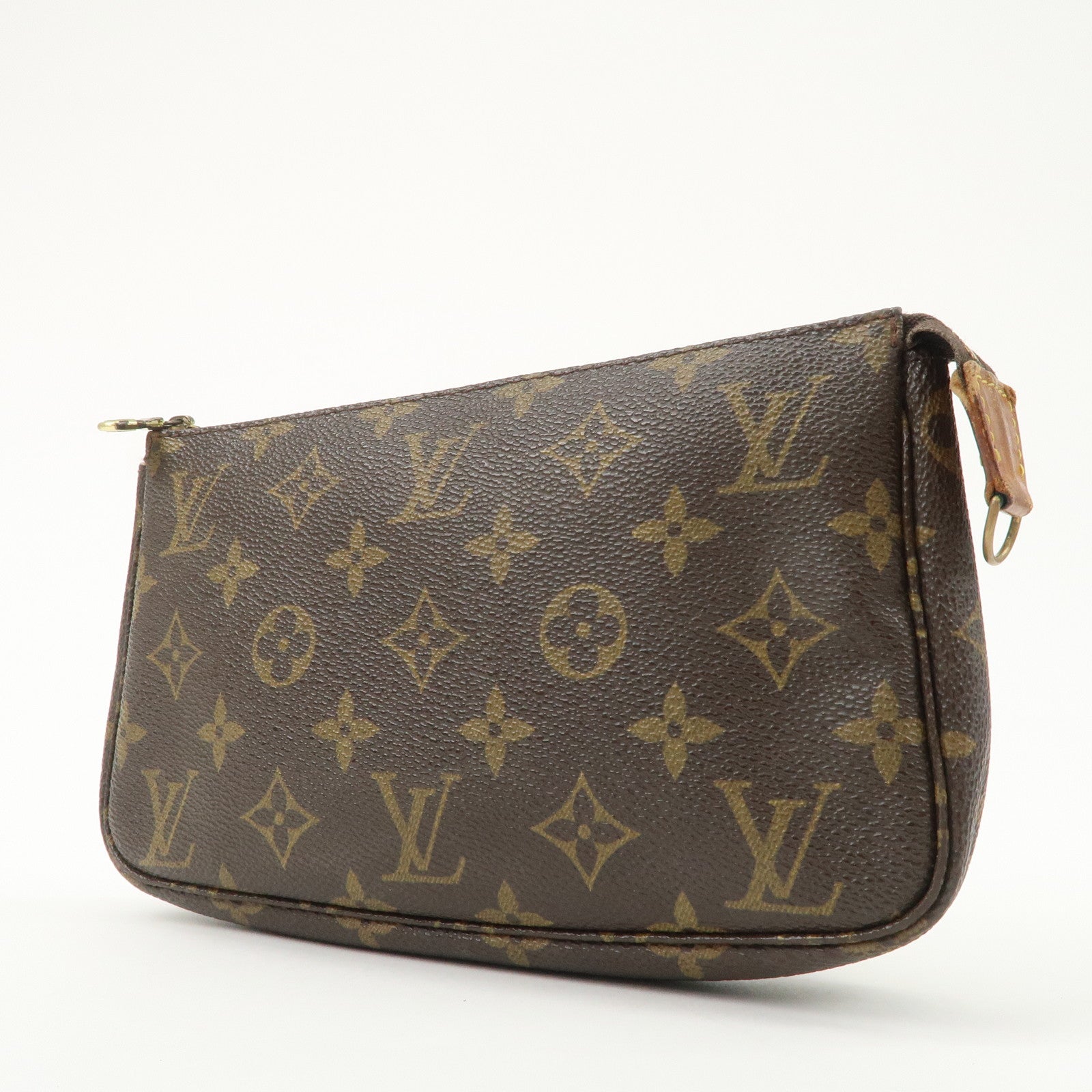 Louis Vuitton Monogram Pochette Accessoires Hand Bag Brown M51980