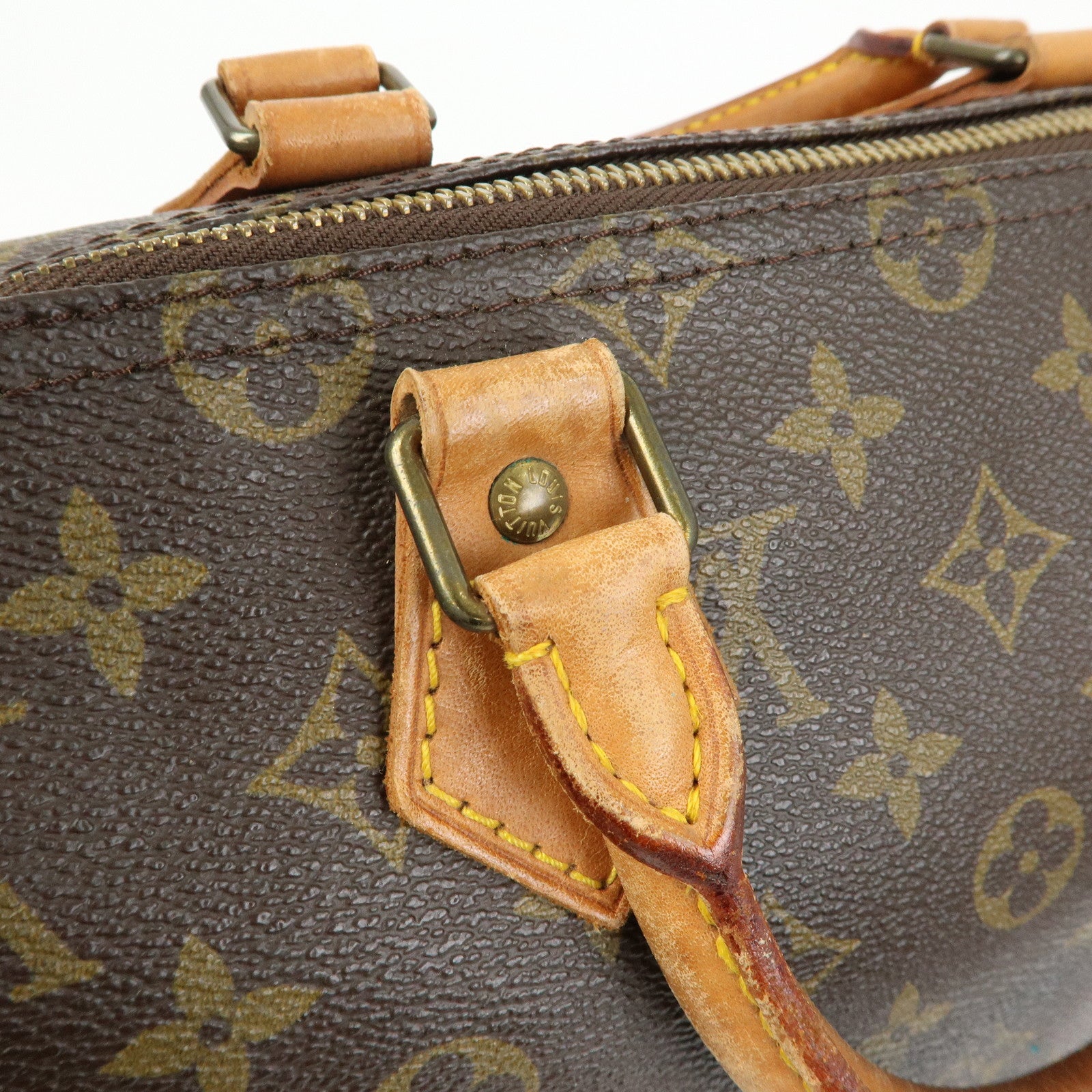 Louis Vuitton Monogram Speedy 35 Boston Bag Hand Bag Brown M41524