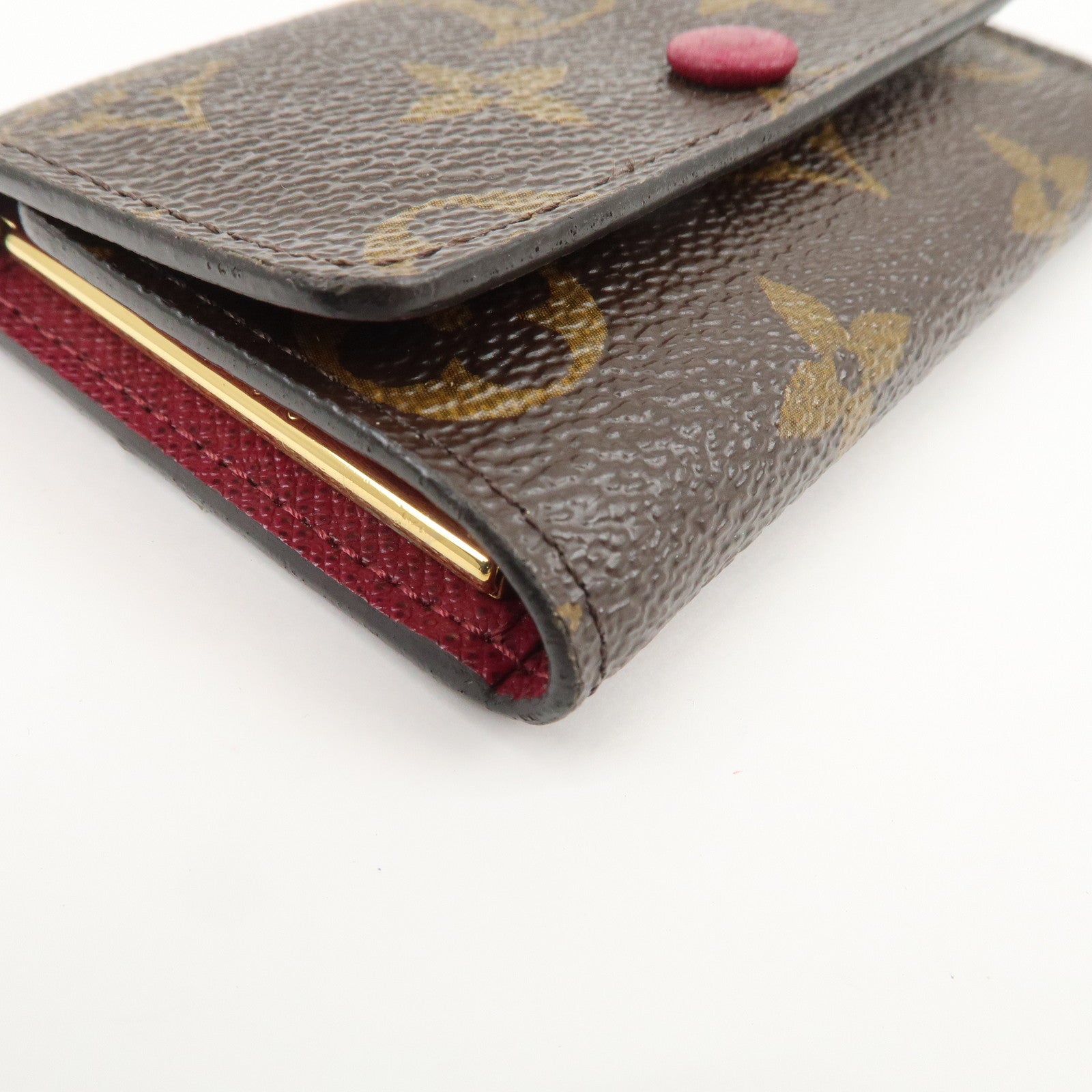 Louis Vuitton Monogram Multicles 6 Key Case Brown Fuchsia M60701
