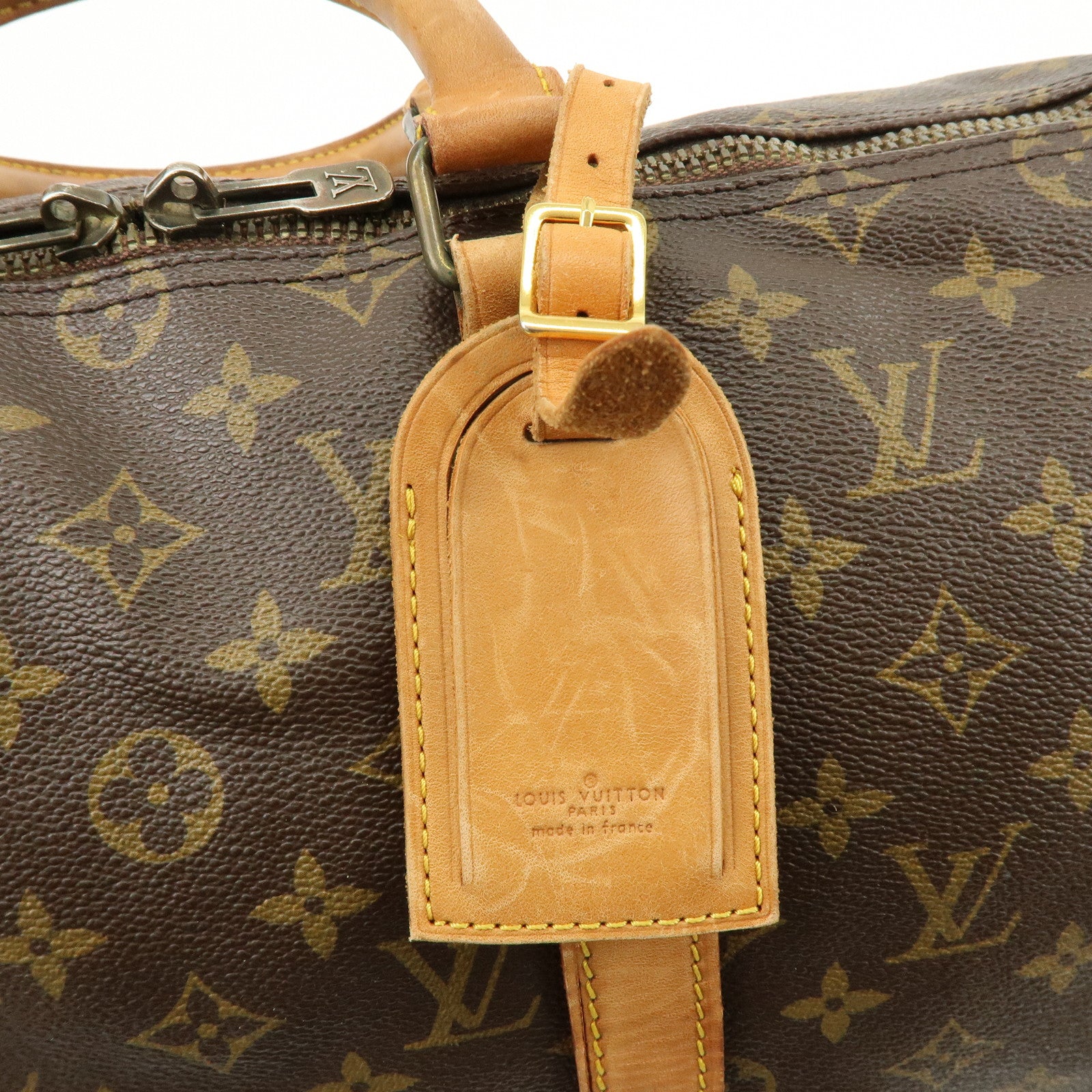 Louis Vuitton Monogram Keep All 50 Boston Bag Brown M41426
