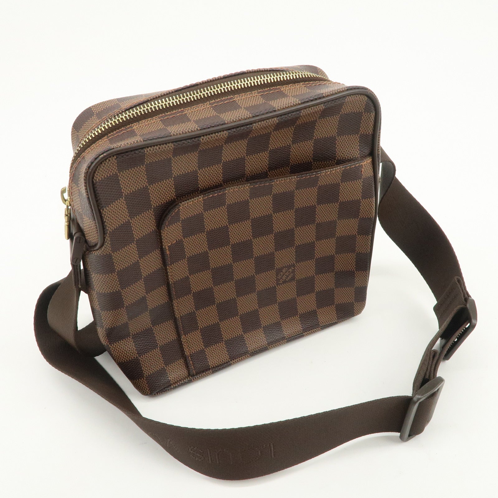 Louis Vuitton Damier Olaf PM Cross Body Shoulder Bag Brown N41442
