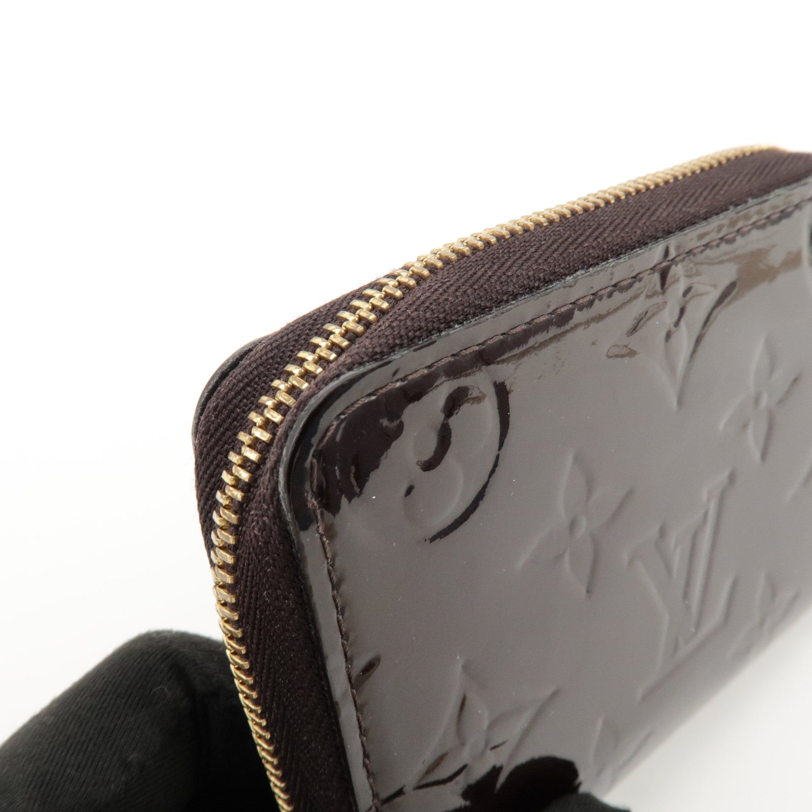 Louis Vuitton Monogram Vernis Zippy Coin Purse Amarante M93607 Used