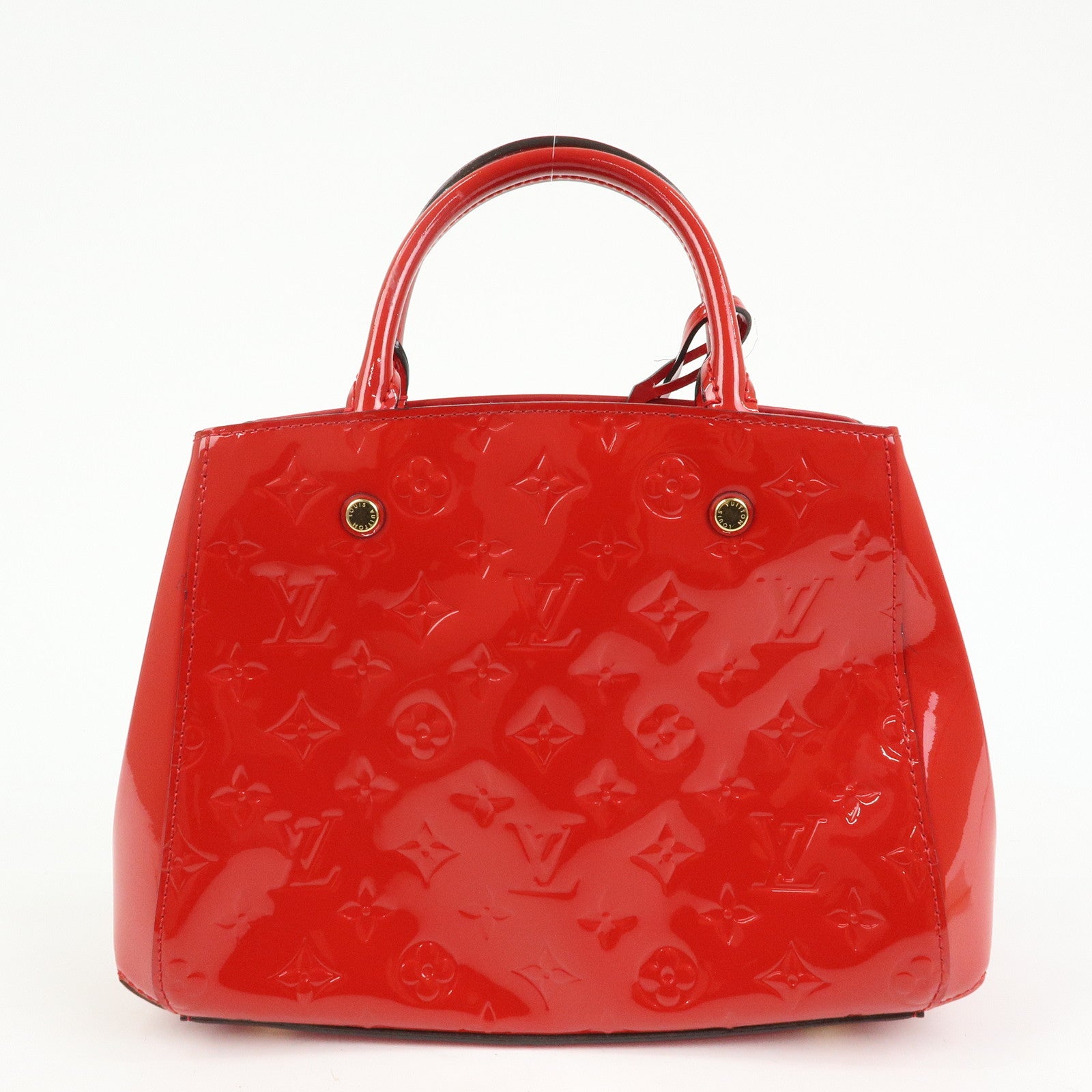 Louis Vuitton Monogram Vernis Montaigne BB 2Way Bag Cerise M50170