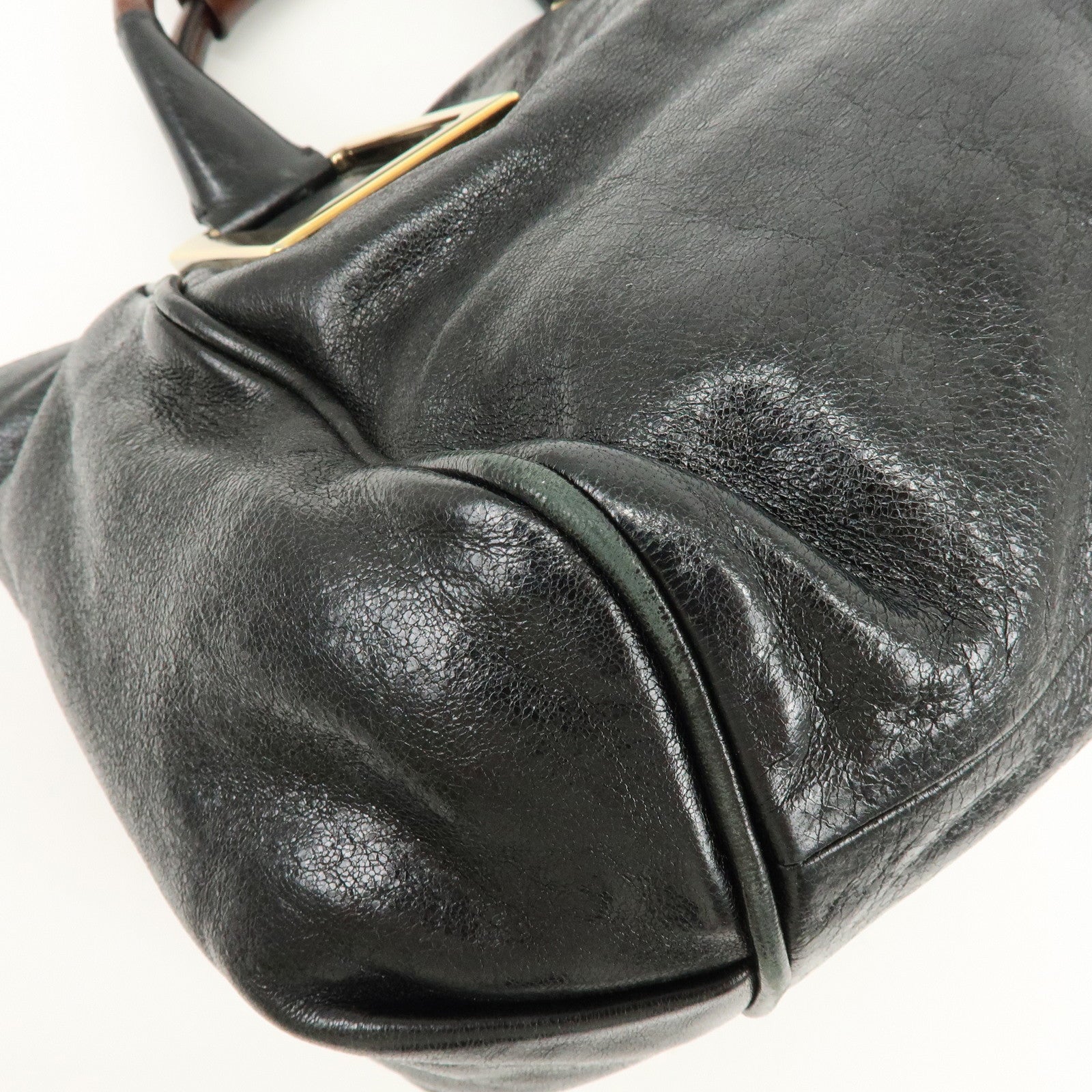 Chloe Ethel Leather 2Way Shoulder Bag Hand Bag Crossbody Bag Black