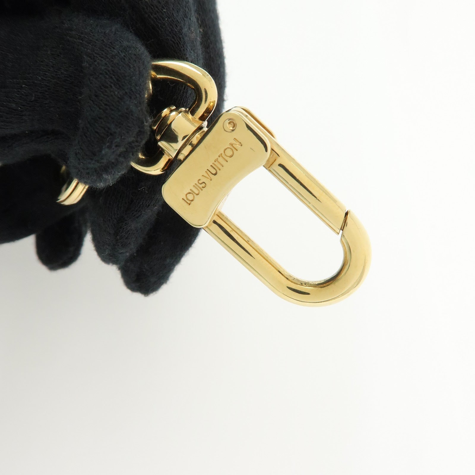 Louis Vuitton Set of 2 Anocles Key Chain Bag Charms Gold M62694