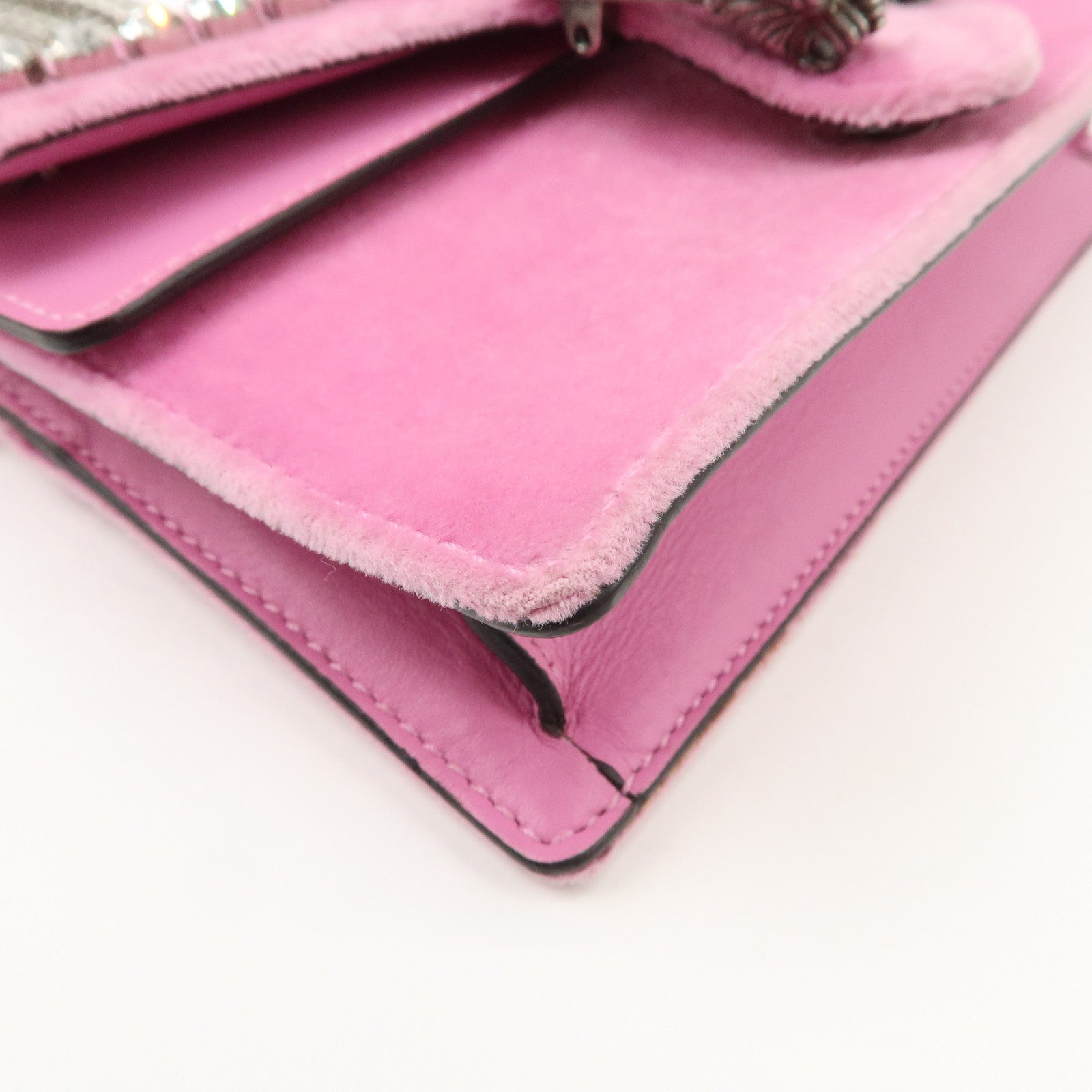 GUCCI Dionysus Super Mini Bag Leather Chain Shoulder Bag 476432 Used