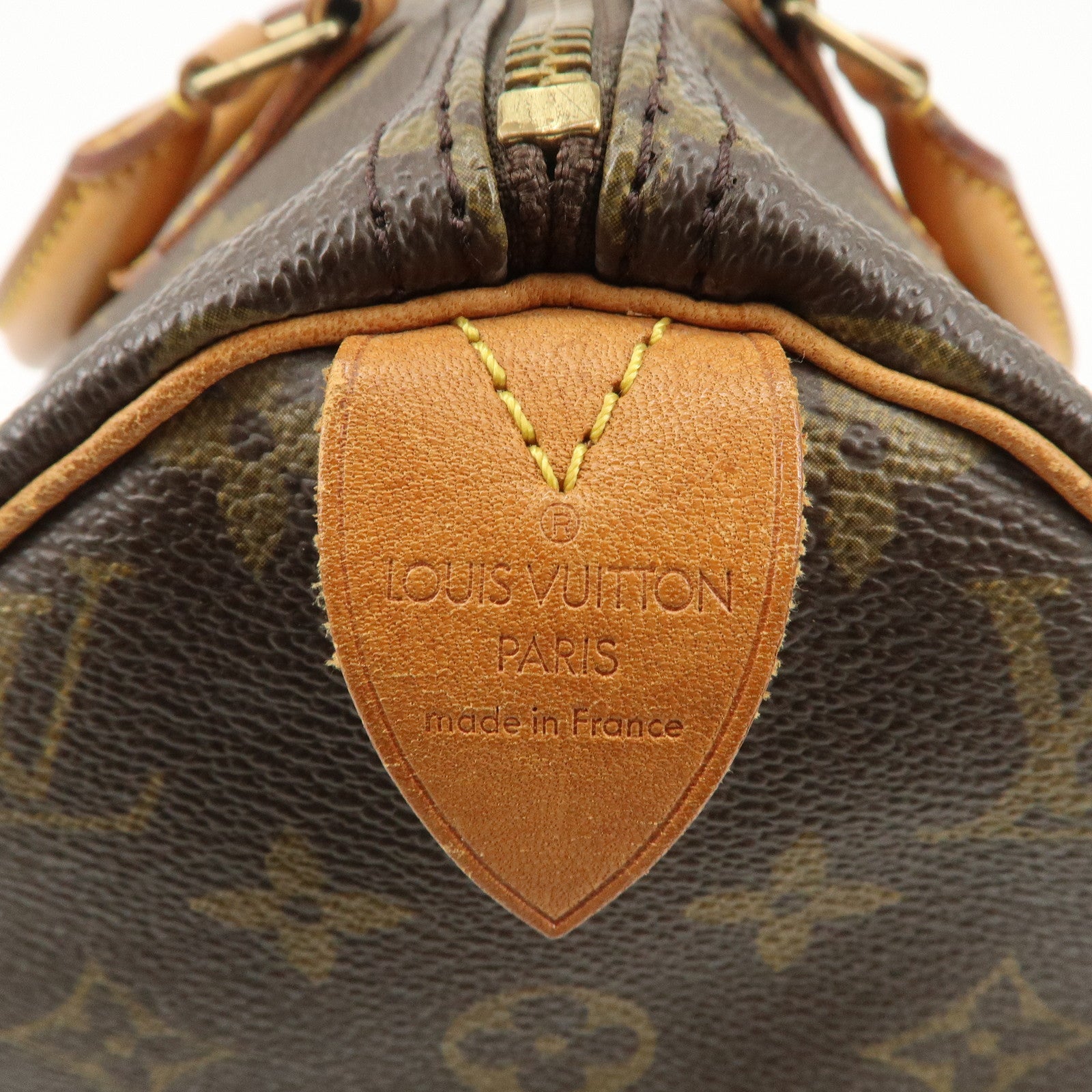 Louis Vuitton Monogram Speedy 30 Hand Bag Boston Bag Brown M41526 Used