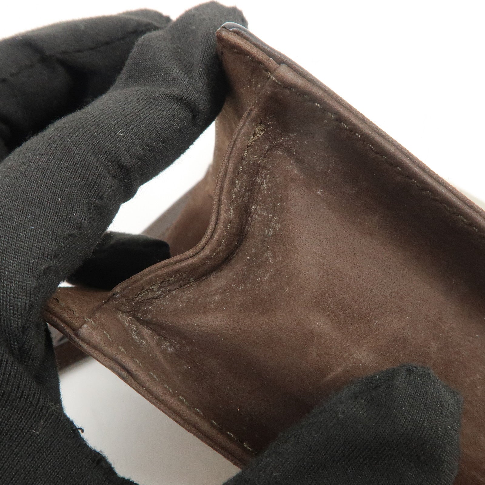 Ferragamo Leather Shoulder Bag Hand Bag Brown