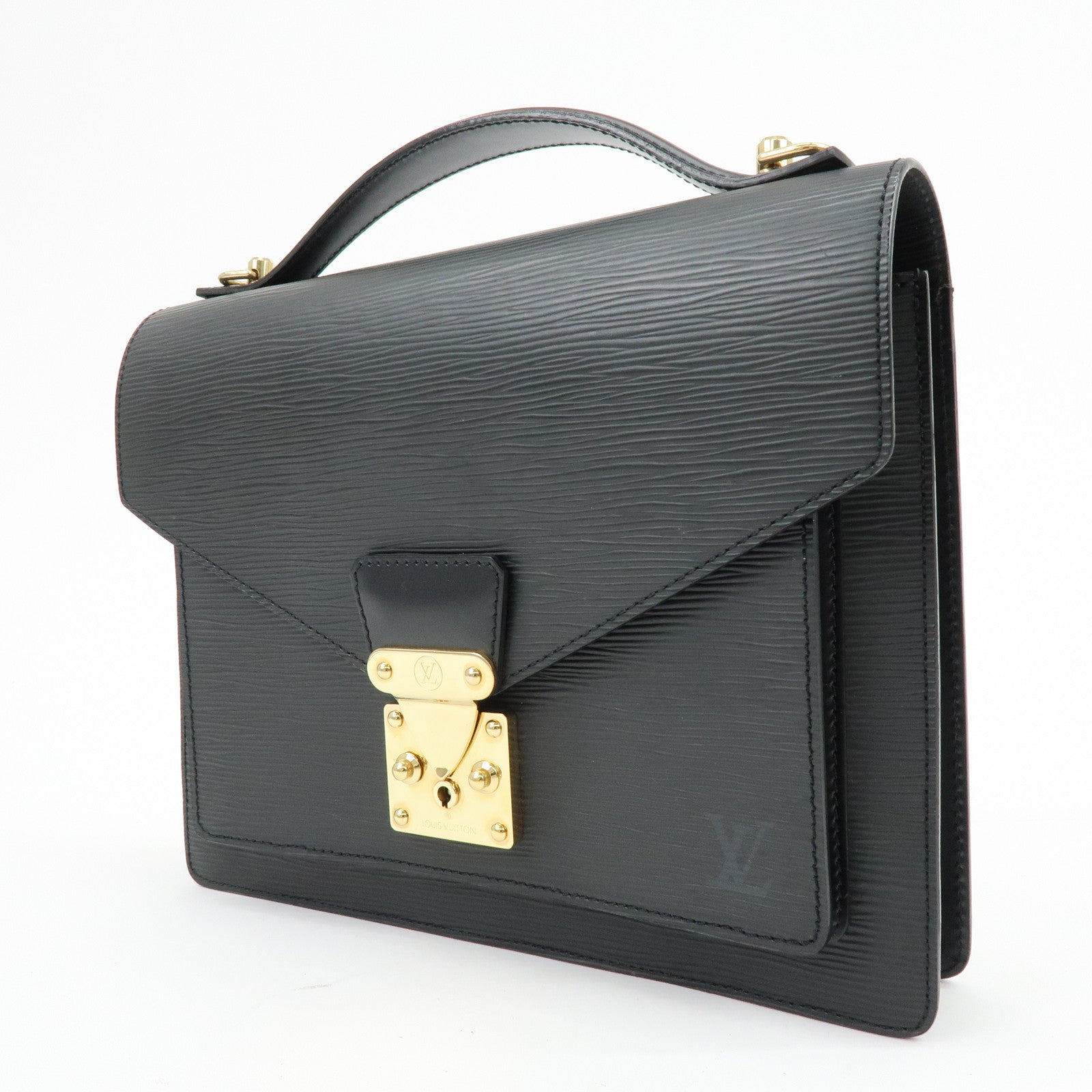 Louis Vuitton Epi Monceau 2Way Shoulder Bag Hand Bag Noir M52122